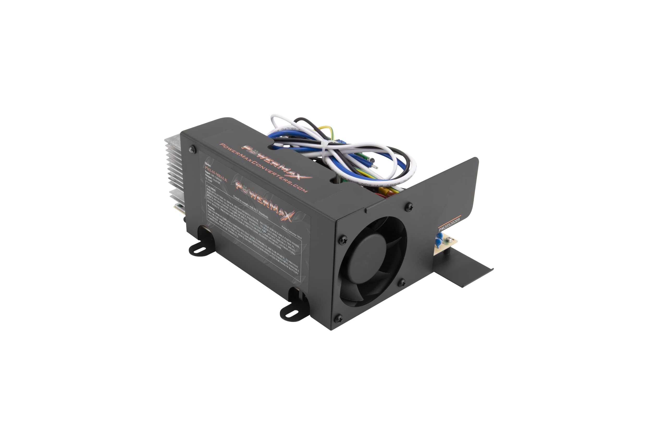 Powermax PM4 55A MBA 110V AC to 12V DC 55 Amp Power Converter with Built-in 4 Stage Smart Battery Charger