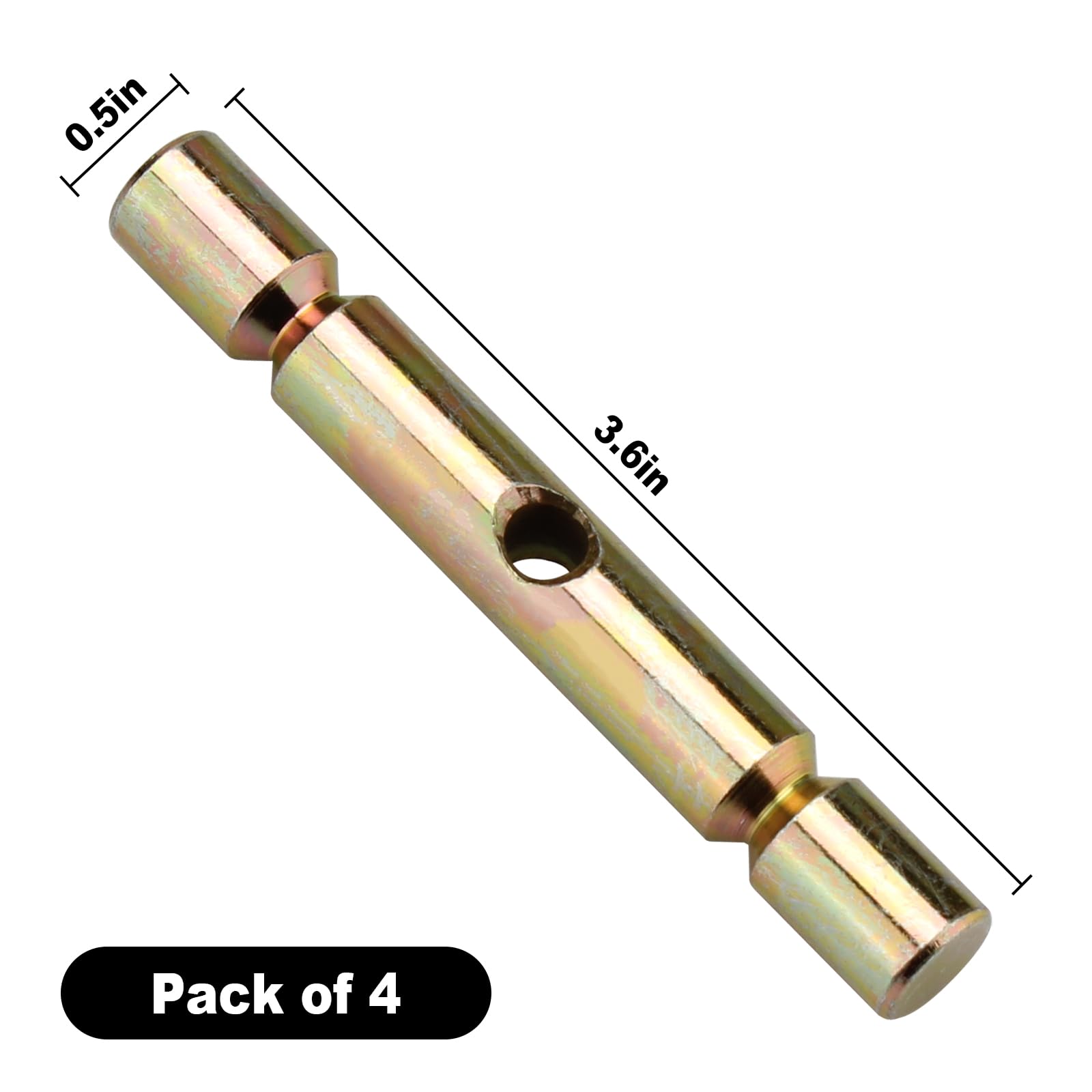 Aillsa ATV Snow Plow Shear Pin(4pc) Compatible with Polaris ATV Snow Plow Glacier,fits Polaris ATV 2015-2019 Sportsman 2205063 R