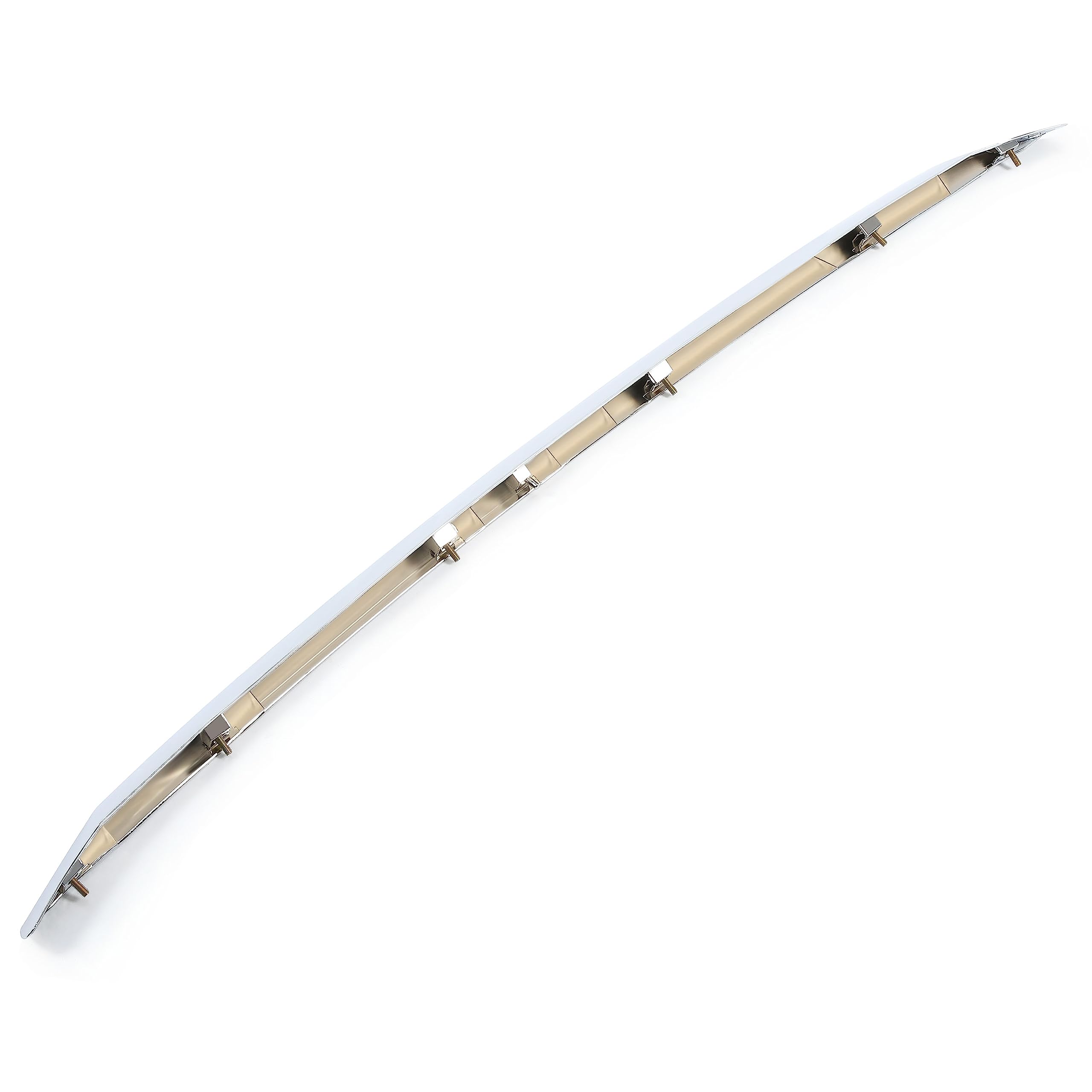 ECOTRIC Front Grille Hood Molding Trim Compatible with 2005 2006 2007 2008 2009 2010 Toyota Avalon Replacement for TO1235100 757