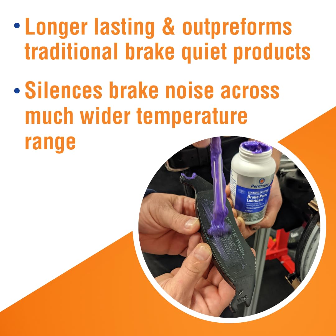 Permatex 24125-6PK Ceramic Extreme Brake Parts Lubricant, 8 oz. (Pack of 6)