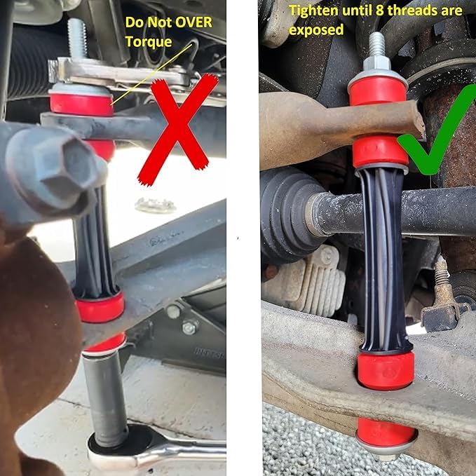 Suspension Dudes 6Pc Code Red Front Stabilizer Sway Bar Oe Bracket Link Kit Fits Escalade Avalanche Silverado Suburban Tahoe Yuk