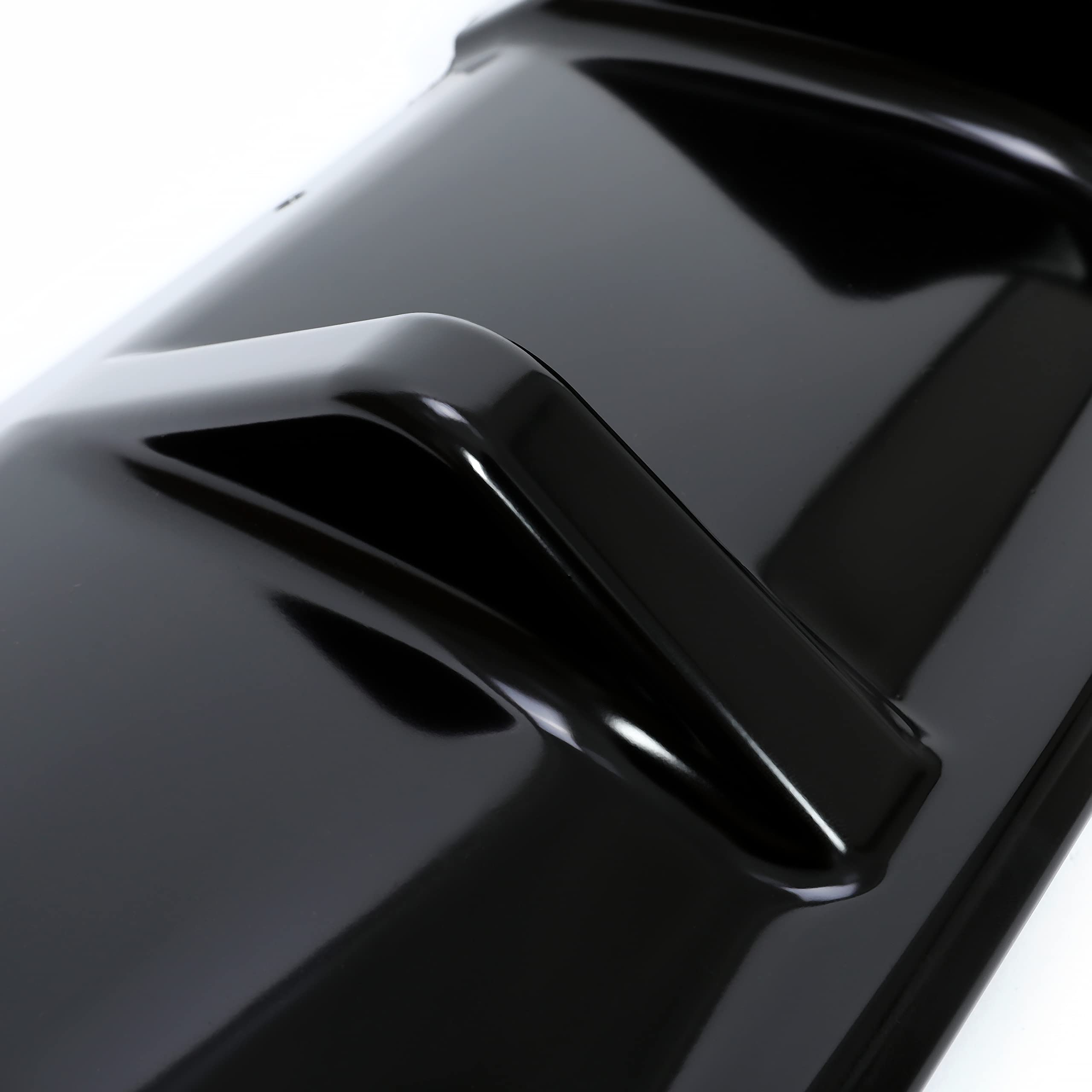 Kuafu Rear Diffuser Compatible With 2014-2017 Infiniti Q50 4 Door Lip Bumper Splitter Spoiler Plastic Gloss Black