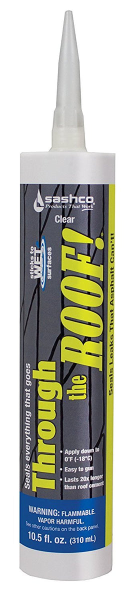 Sashco Through The Roof Sealant, 10.5 Ounce Cartridge, Clear (Pack Of 12) -14010 WBCARB00IQCIE0C
