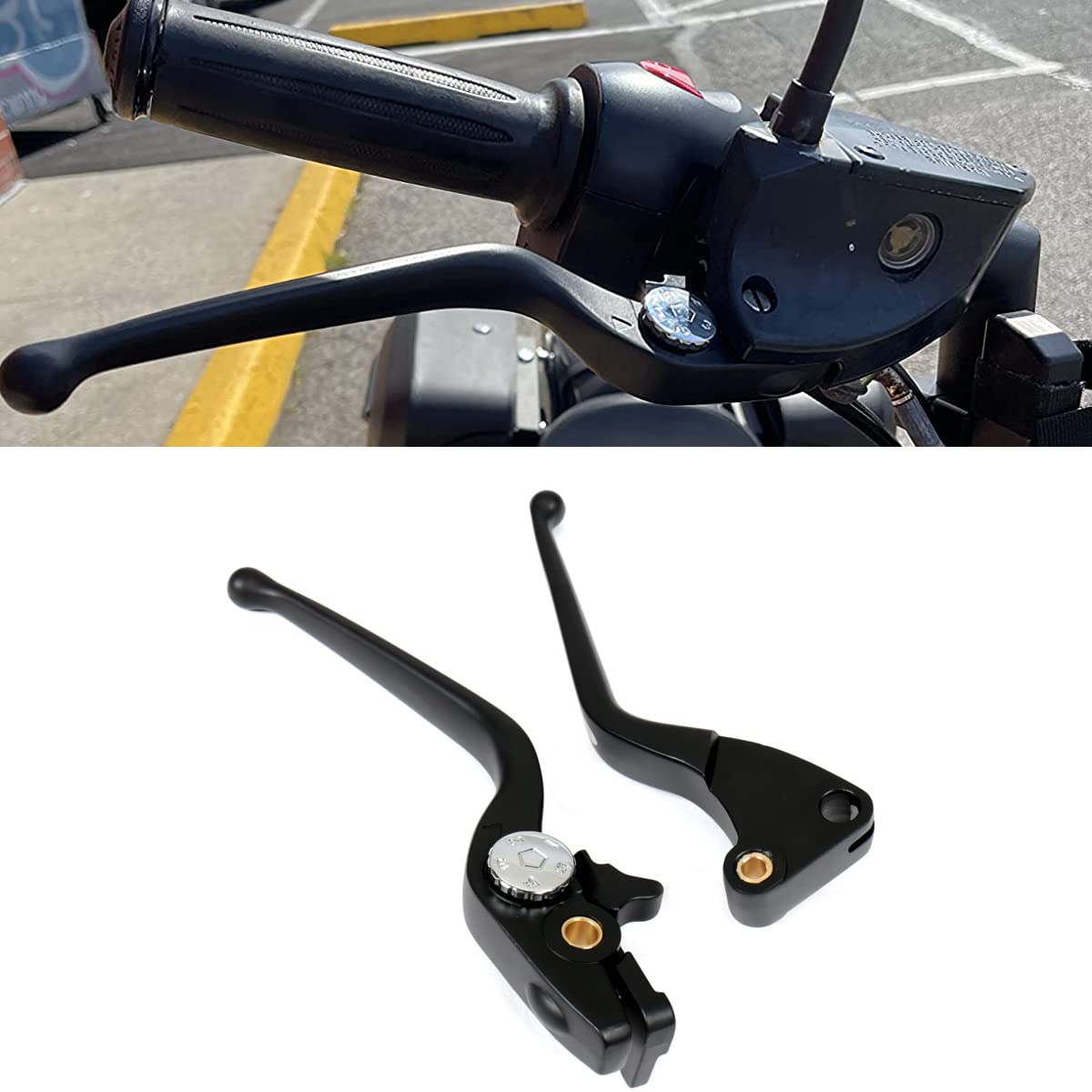 Rudyness Black Aluminum Brake Clutch Lever For Victory Hammer Kingpin Sport 2008-2015 By Cabel Model