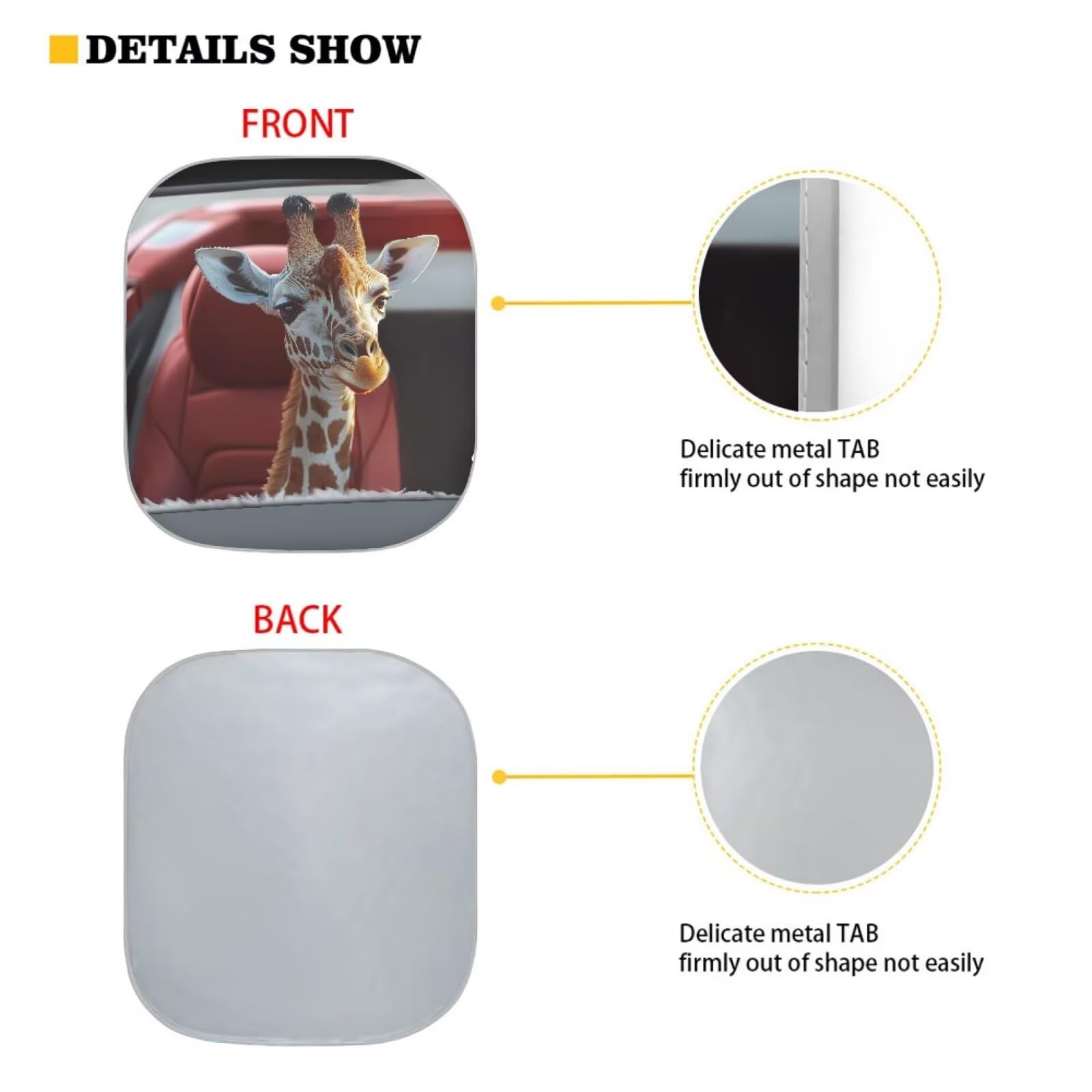 Huisefor Deer Windshield Cover For Women Funny Animal Car Windshield Sun Shade For Summer Heat Resistant Car Sunshade For Front