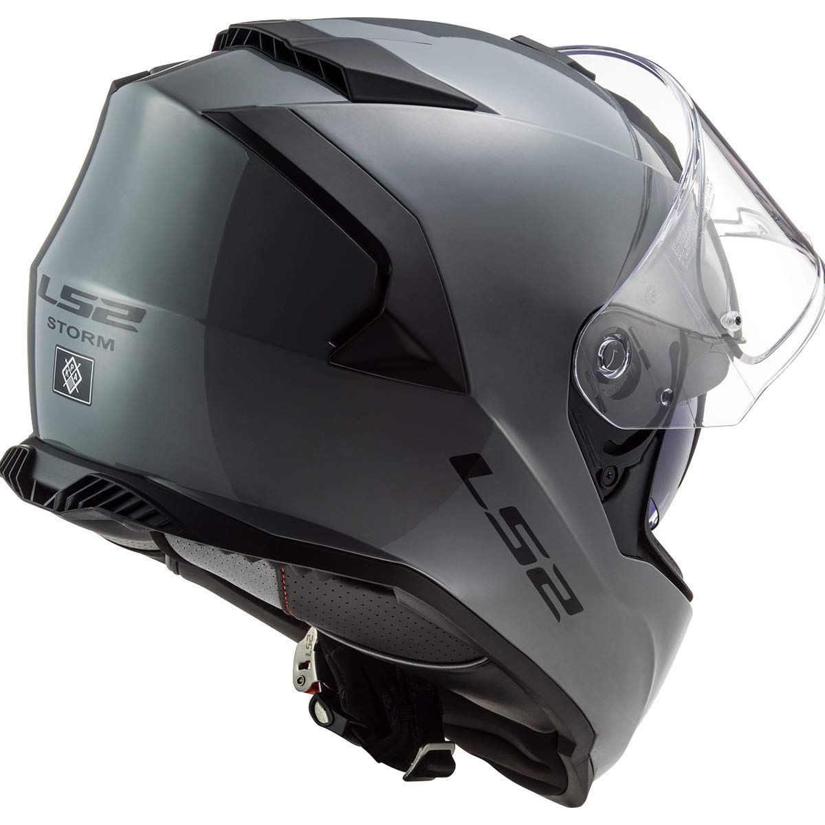 Ls2 Helmets Assault Full Face Motorcycle Helmet W/Sunshield (Gloss Battleship Gray - 3X-Large)