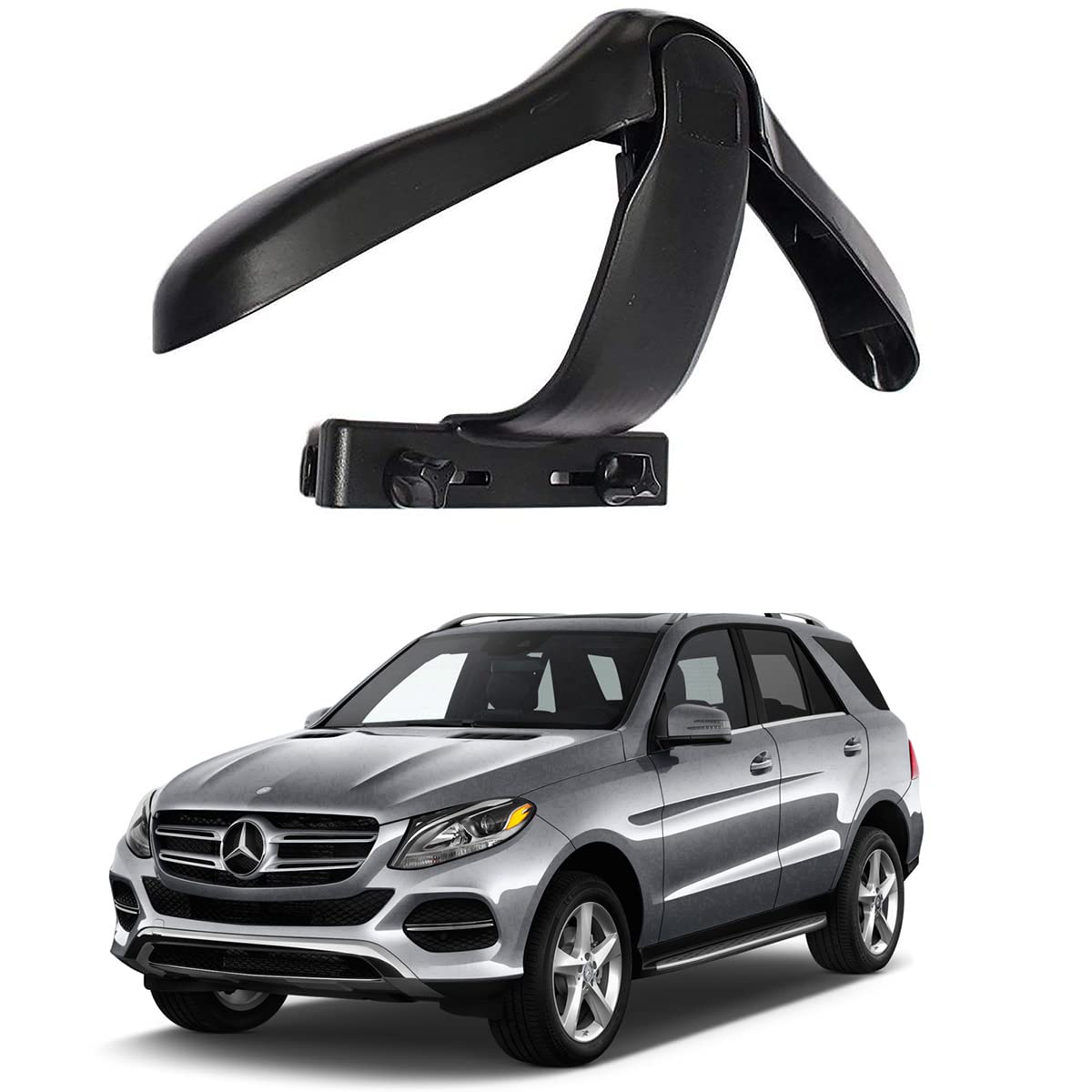 Oshotto CH04 Detachable Headrest Car Coat Hanger Back Seat Clothes Holder for Suit Coats Blazer Jackets Compatible with Mercede