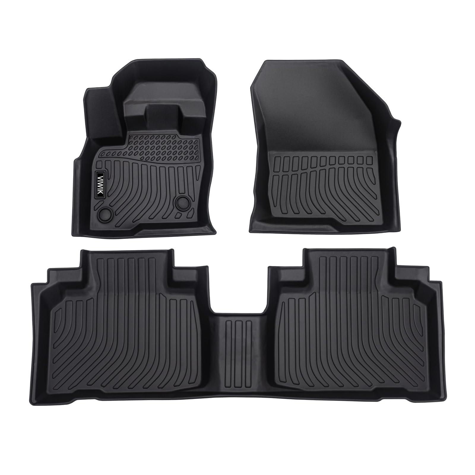 Viwik Floor Mats Compatible For Ford Edge 2015-2024, Tpe Rubber Car Mats All Weather Custom Floor Liners For 2015-2024 Edge Full