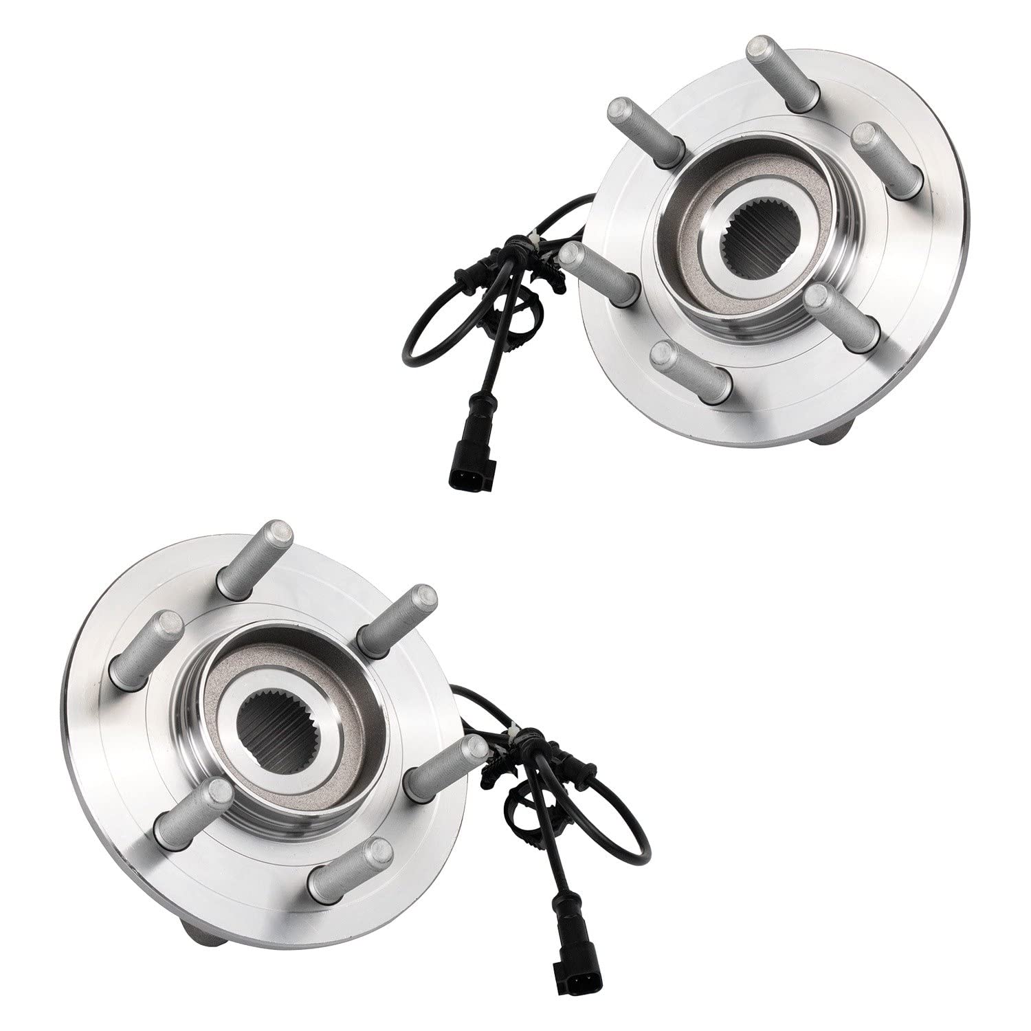 Trq Rear Wheel Hub Bearings Assembly Set Compatible With 2018-2021 Ford Expedition 2018-2022 Lincoln Navigator