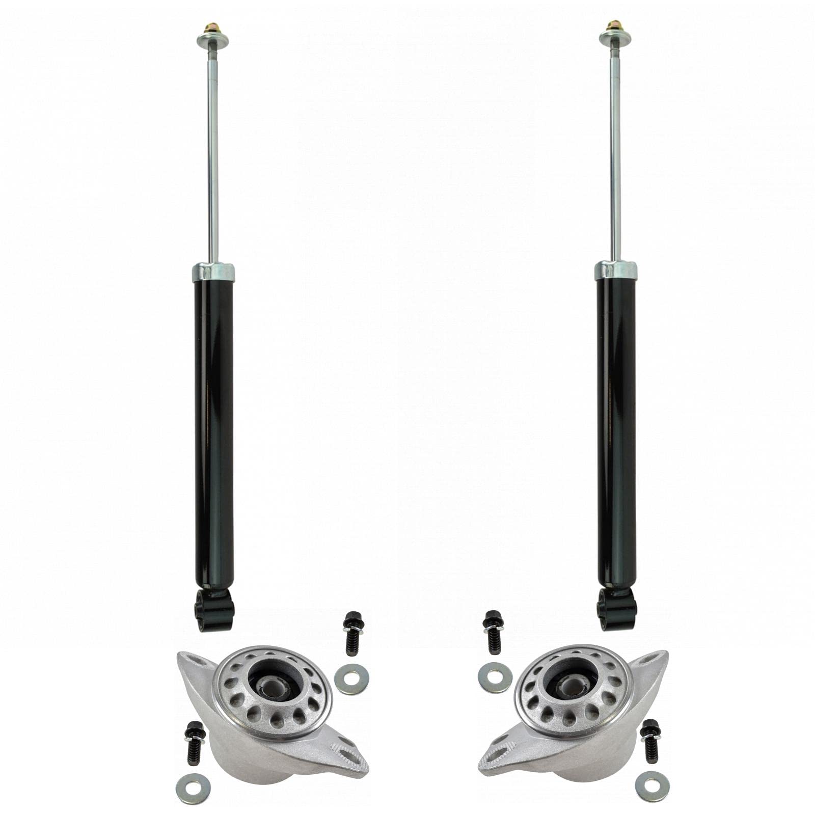 Trq Rear Shock Absorber Set Compatible With 1998-2010 Volkswagen Beetle 2000-2005 Golf Jetta