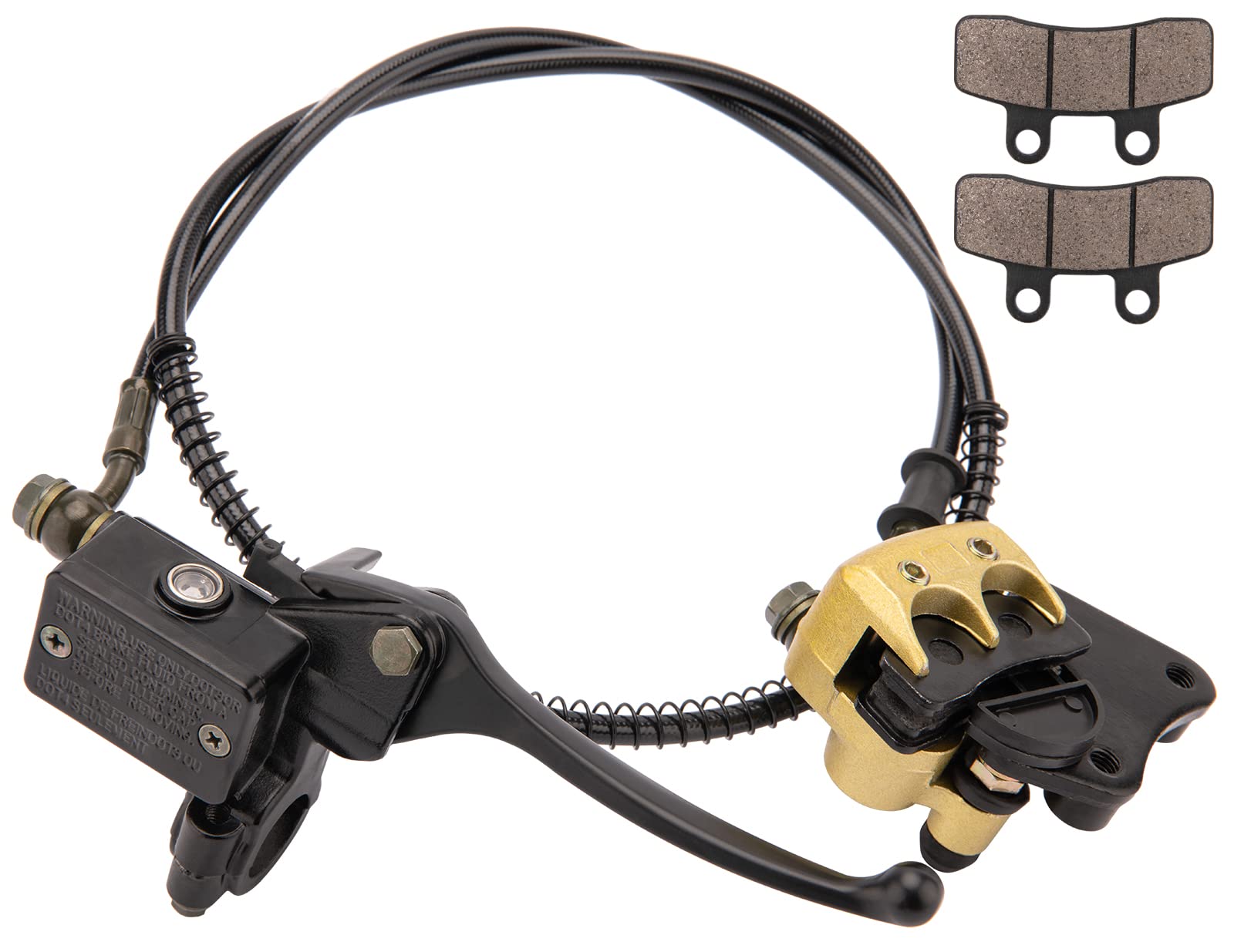 Front Disc Brake Master Cylinder Caliper Assembly For 50Cc 70Cc 90Cc 110Cc 125Cc Chinese Atv Ssr Dirt Bike Pit Bike Front Brake