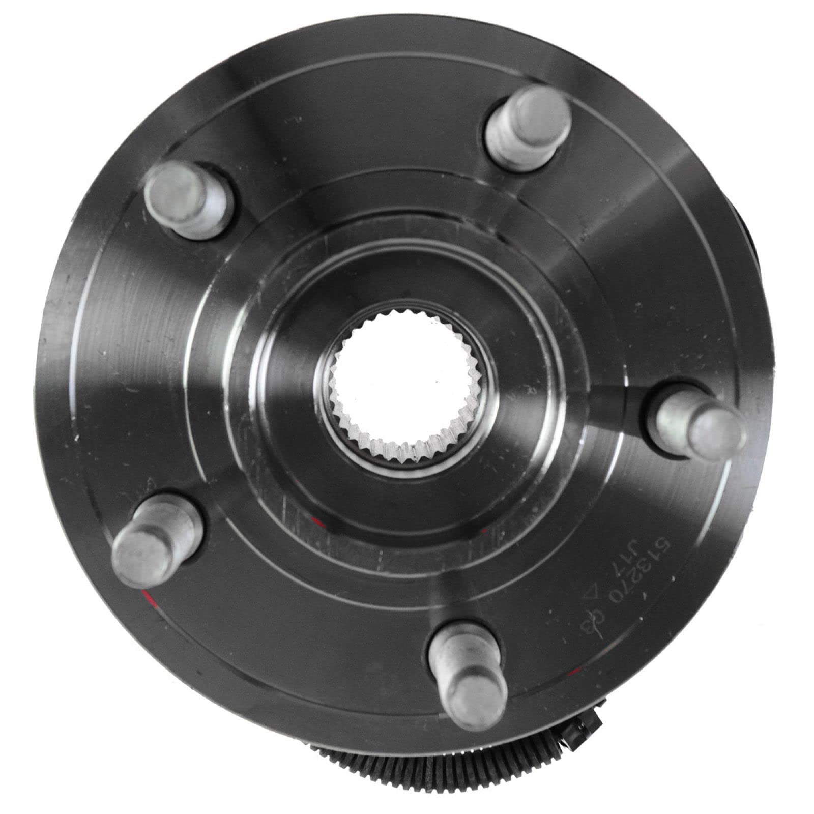 Trq Front Left Right Wheel Hub Bearing Assembly Driver Passenger Side Compatible With 2007-2011 Dodge Nitro 2008-2012 Jeep Liber