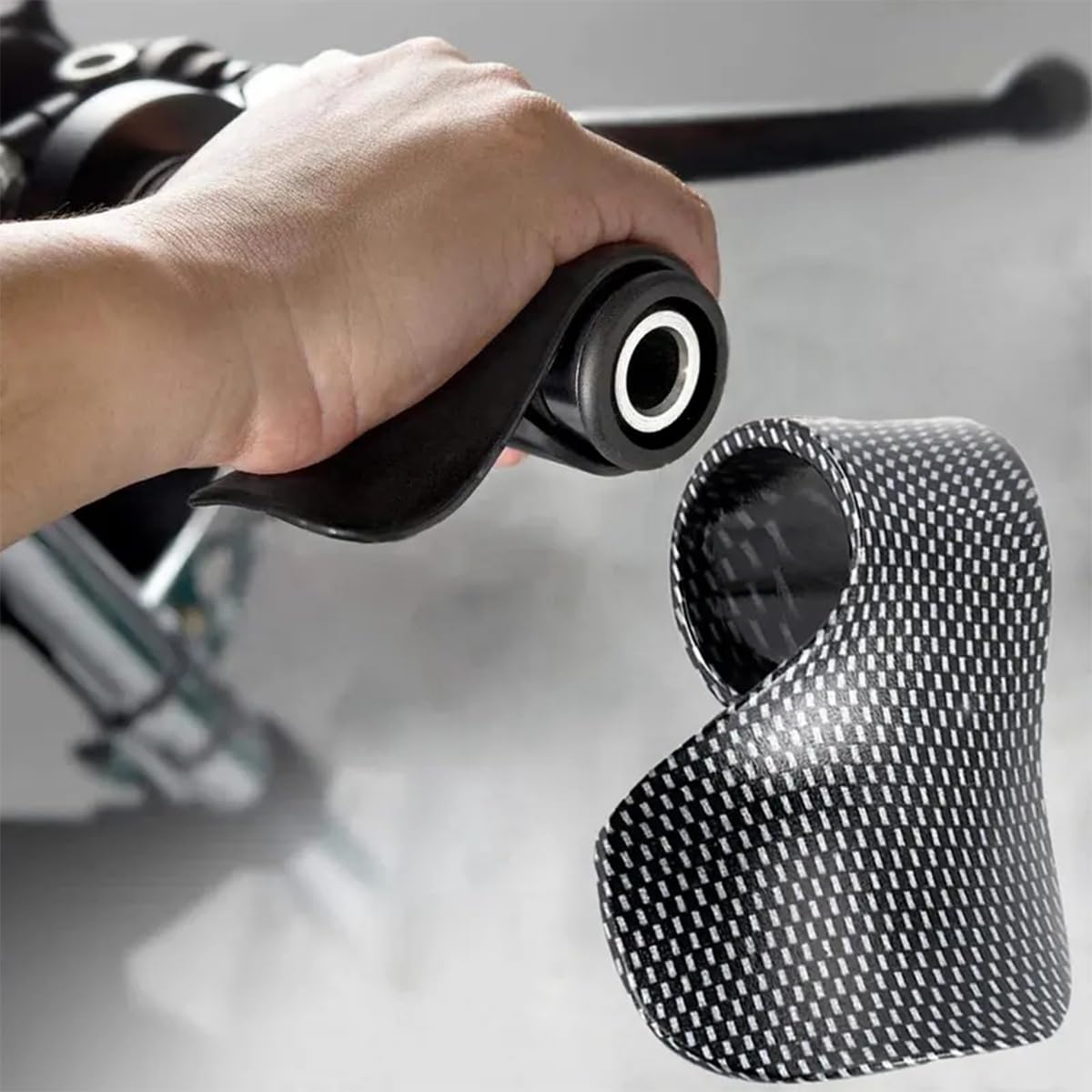 zipelo Motorcyle Cruise Control, 2pcs Throttle Mounted Motorcycle Cruise Assist, HandRest Wrist Hand Control Grips, ABS Motorcyc