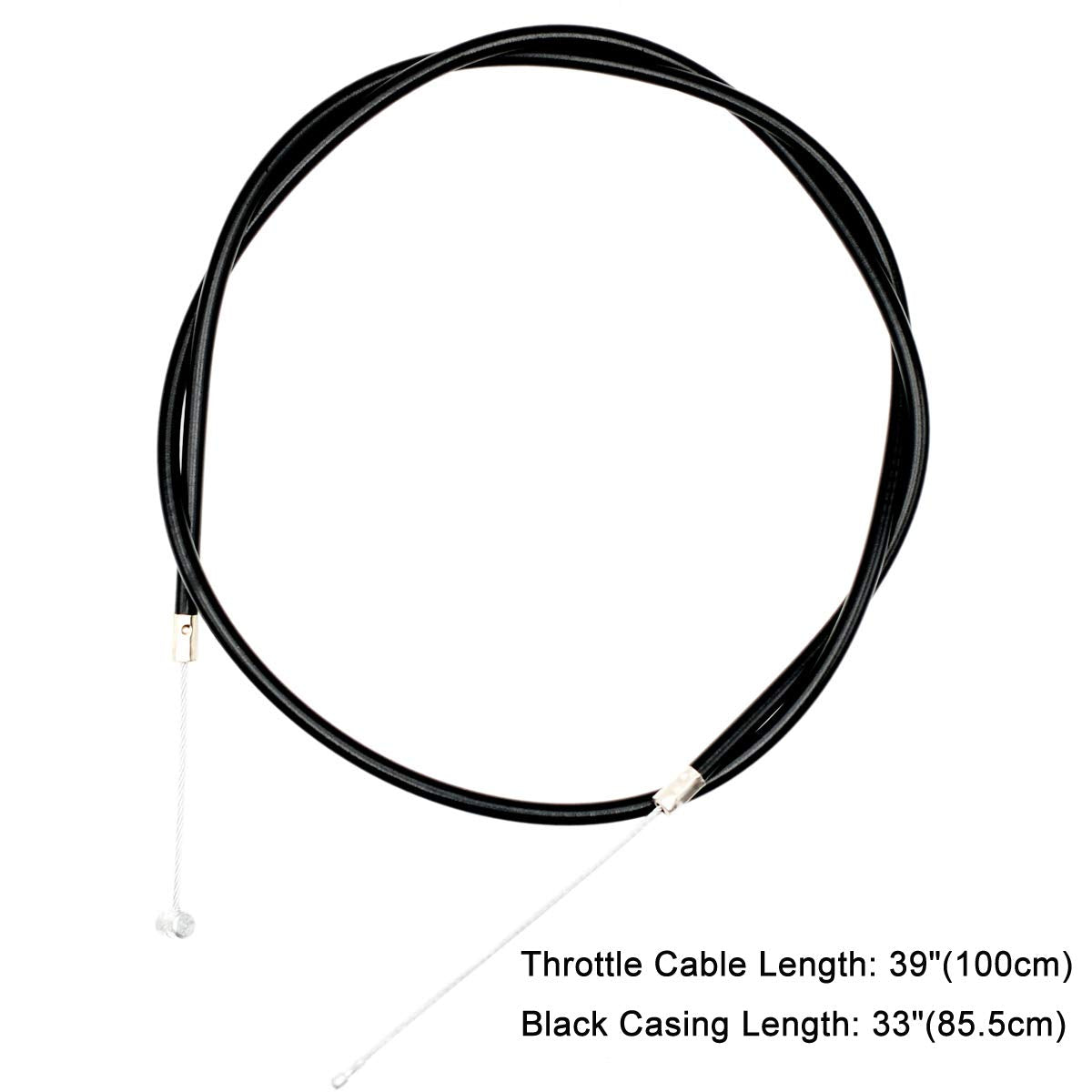 Royitay 7/8'' 22mm Twist Throttle Accelerator Grip and 39''cable for 47cc 49cc 2-stroke 4 Wheeler Quad Trail Bike Mini Dirtbike