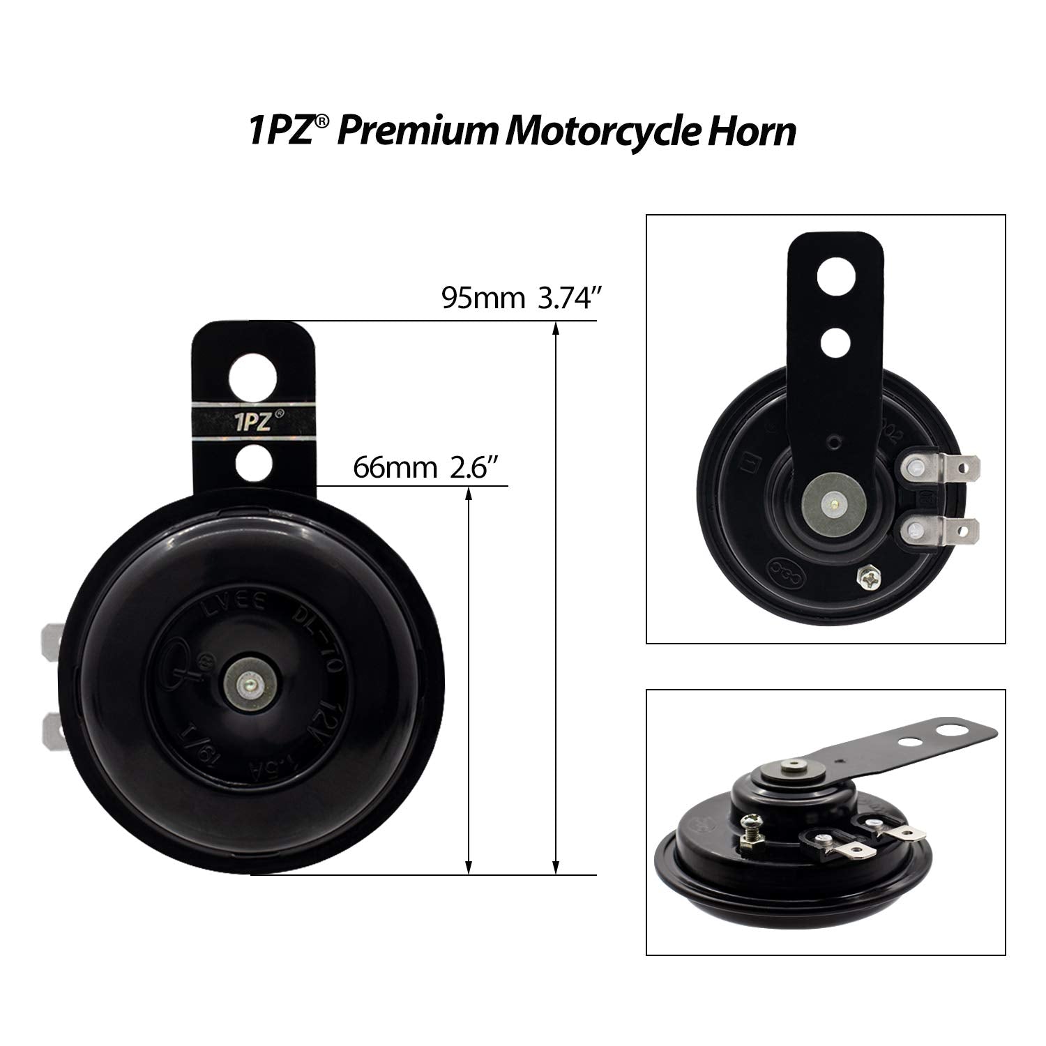 1PZ MS1-S01 7/8'' Multi-Function Horn Turn Signal On/Off Light Switch + Flasher Relay + Horn Replacement for Honda Yamaha Suzuki