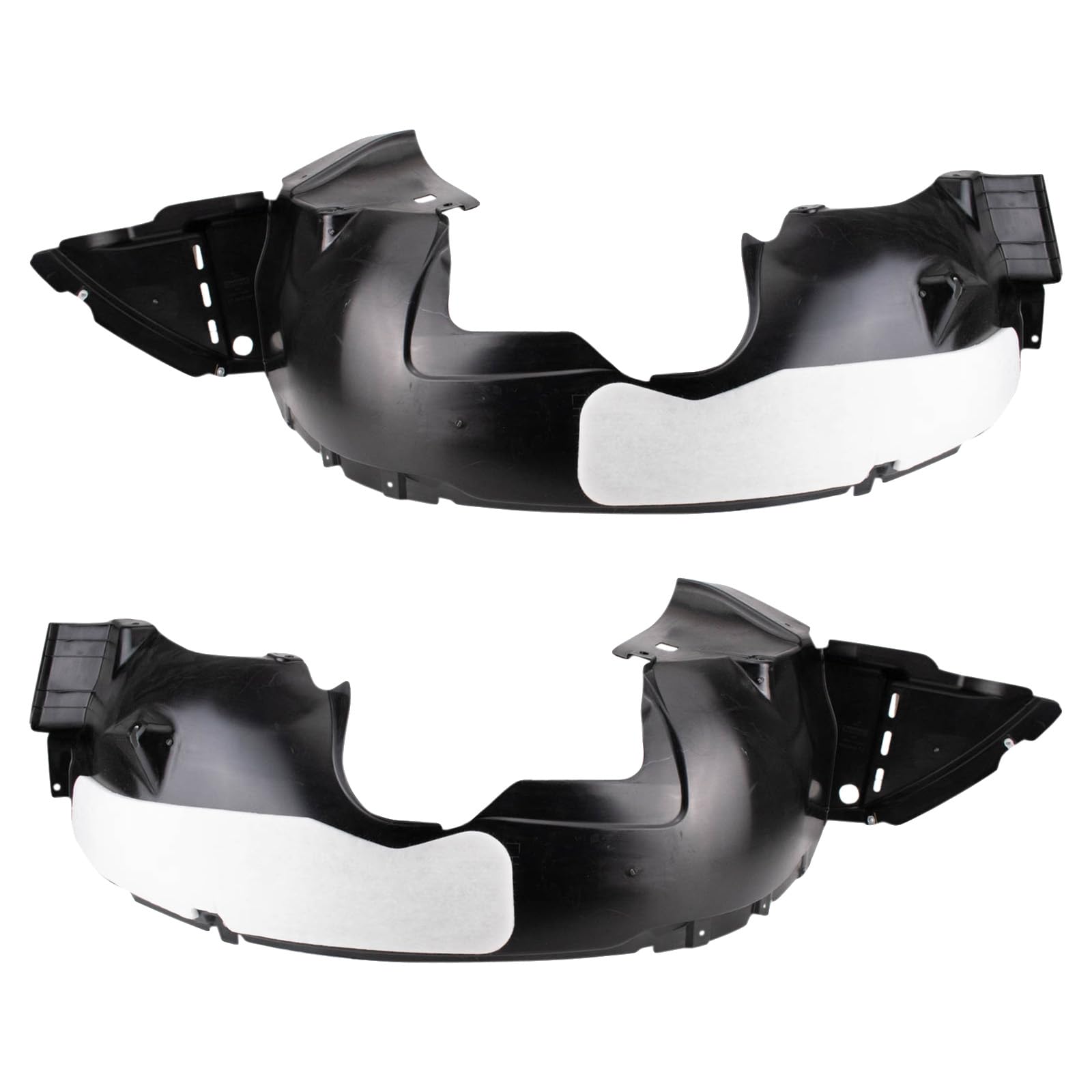 Trq Front Inner Fender Liner Set Compatible With 2013-2016 Buick Encore Gm1248266 Gm1249266