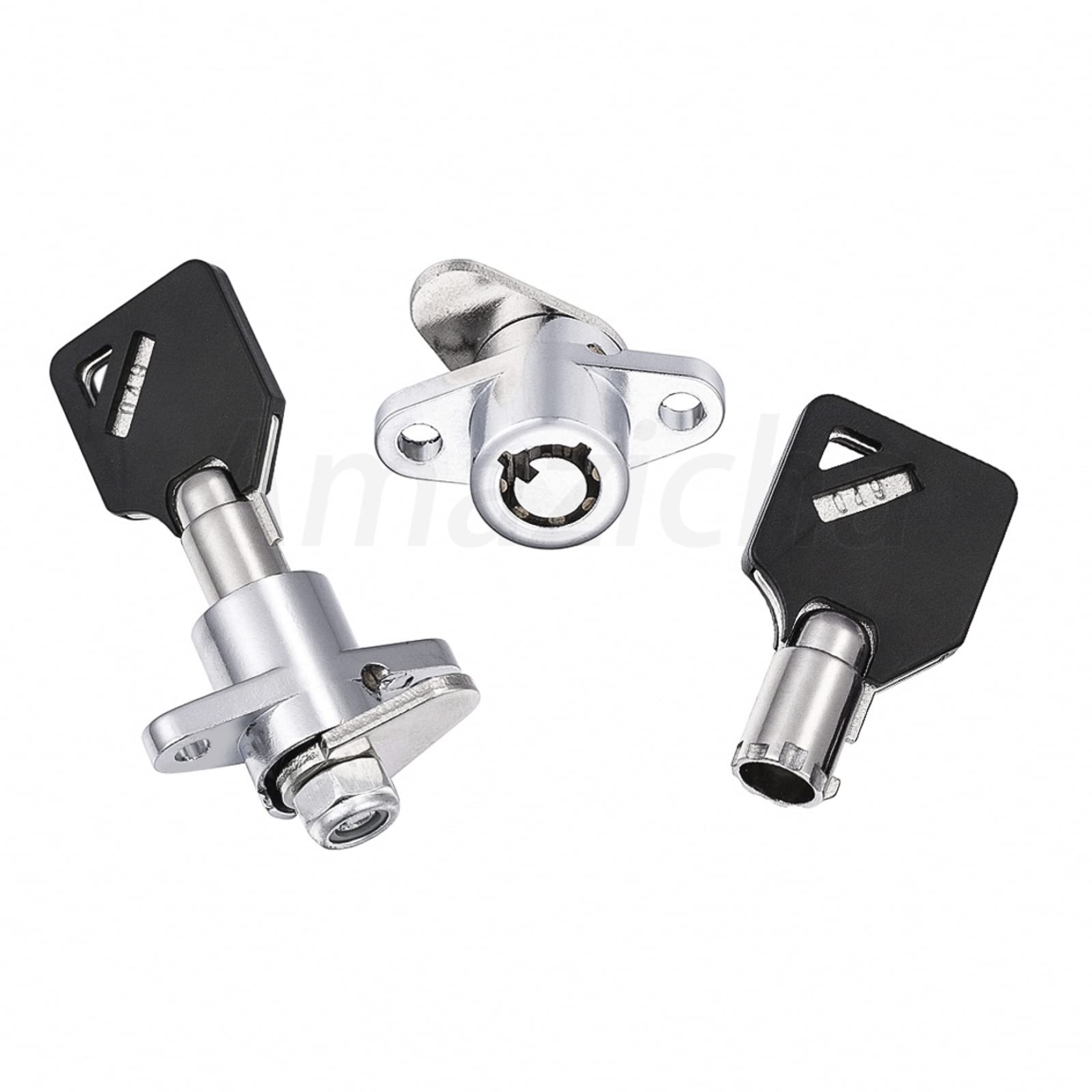 Amazicha 2 Keys Saddlebag Lock Set Hard Saddle Bag Hardware Compatible For Harley Davidson Touring Street Glide Electra Glide Road Glide Road King 1993-2013