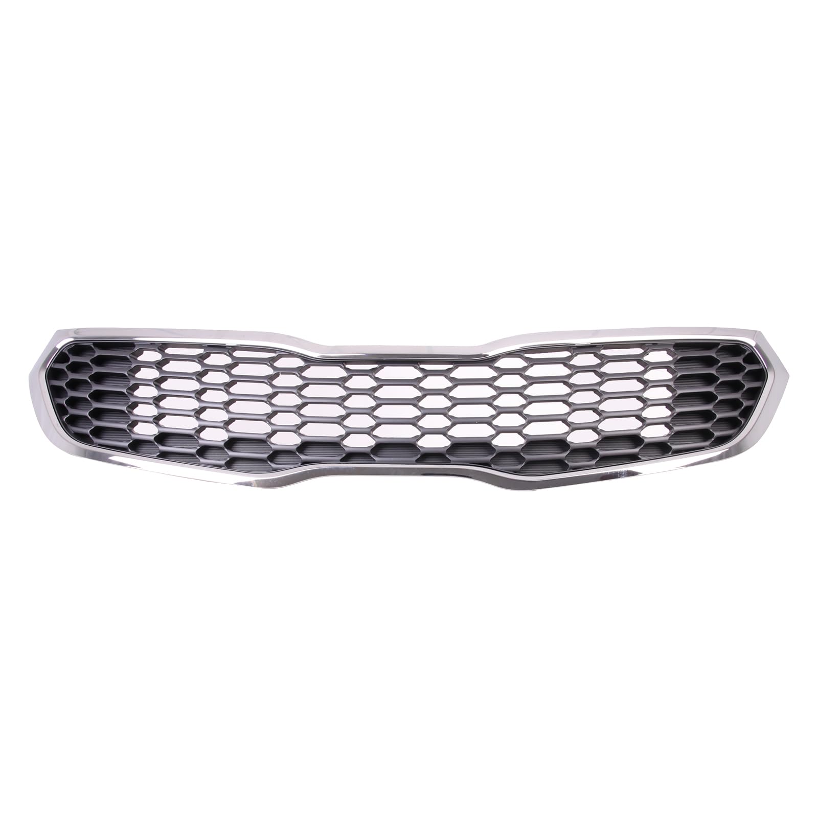 TYG (CAPA QUALITY) Chrome Front Grille Compatible with 2014-2016 Kia Forte Forte5, ABS OEM Replacement Bumper Grill for KI120015