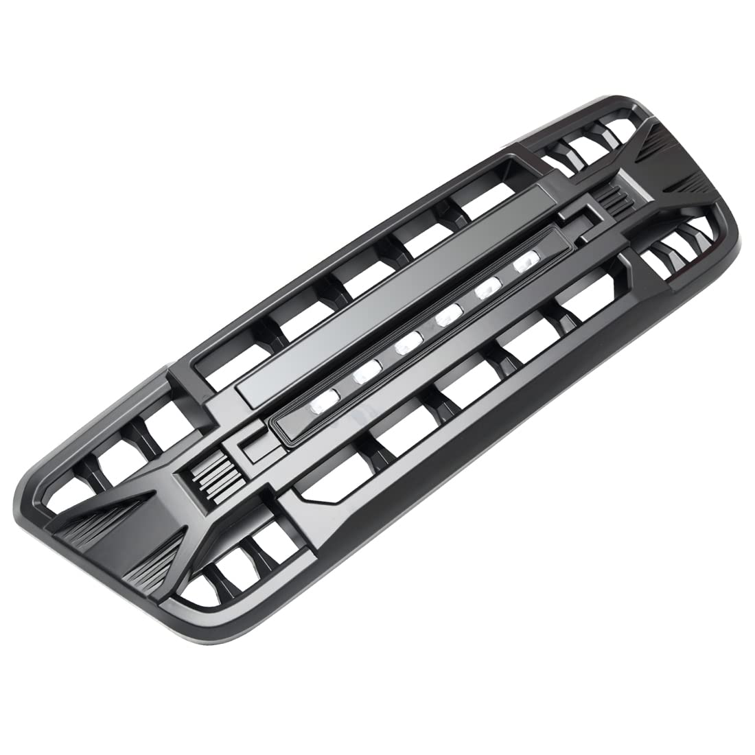 Megaie Front Grill Compatible With 2004 2005 2006 2007 2008 F150, Matte Black Front Bumper Grille W/Off-Road Lights