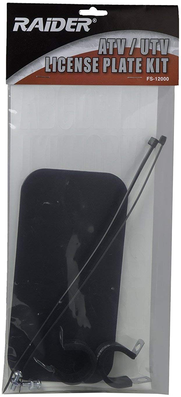 Raider Fs-12000 Atv/Utv License Plate Kit With Numbers And Letters Included (7.5 In X 4 In)