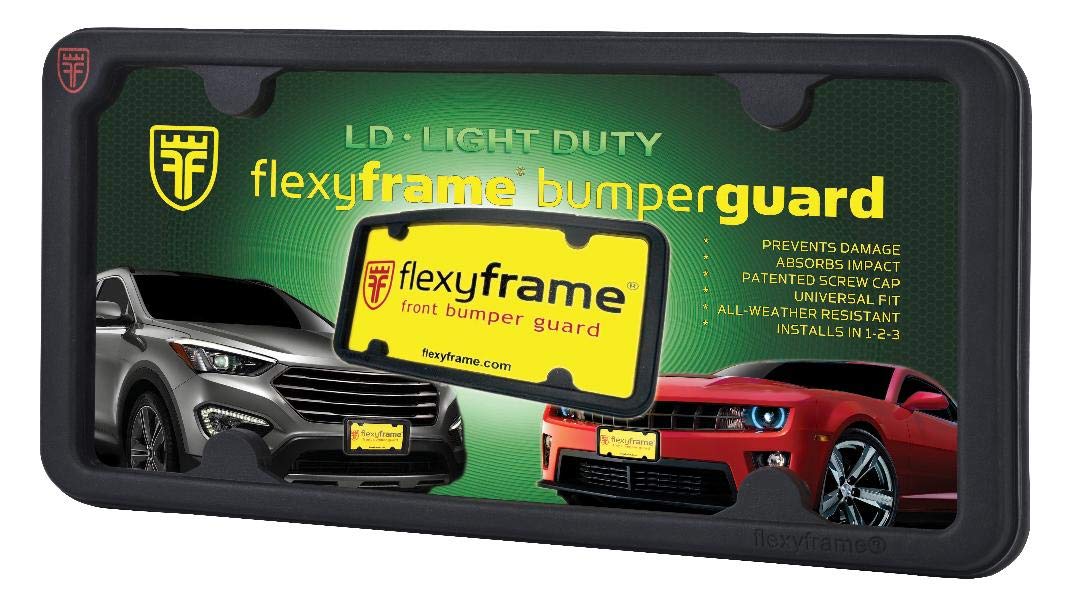 Flexyframe Ld - Front Bumper Guard, Front Bumper Protection, License Plate Frame. Winner Of Popular Mechanics Editors Choice Awa