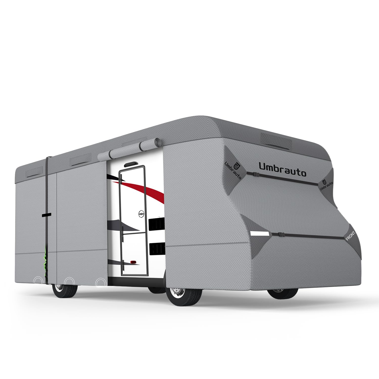 Umbrauto Class C Rv Cover Upgraded 7 Layers Anti-Uv Top Panel Motorhome Cover Windproof Camper Cover Fits 20' To 23' Motorhome W