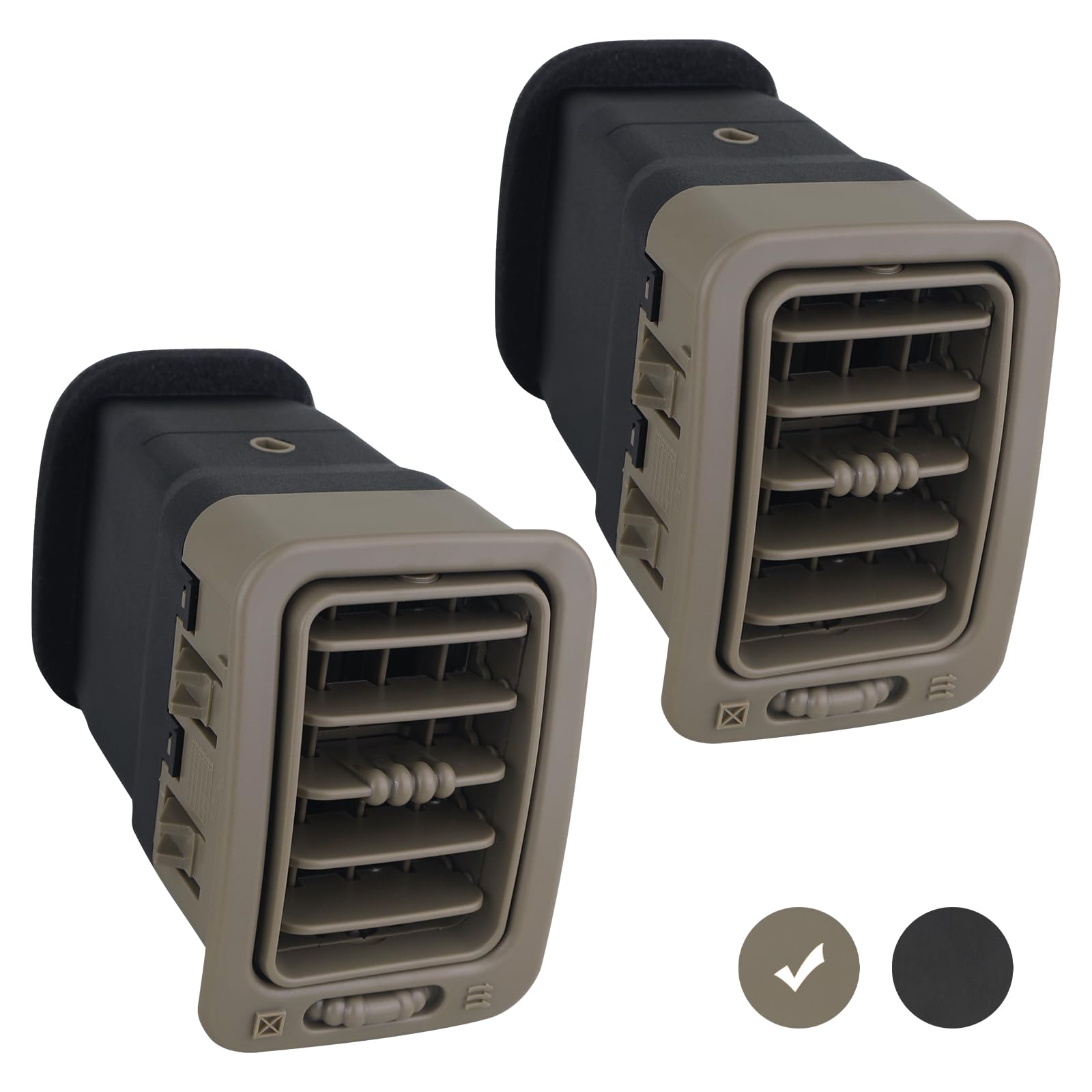 Apperfit Dash A/C Air Vent Passenger Side (Tan) Compatible With 1999-2007 Chevrolet Chevy Avalanche Silverado Tahoe Suburban/Gmc