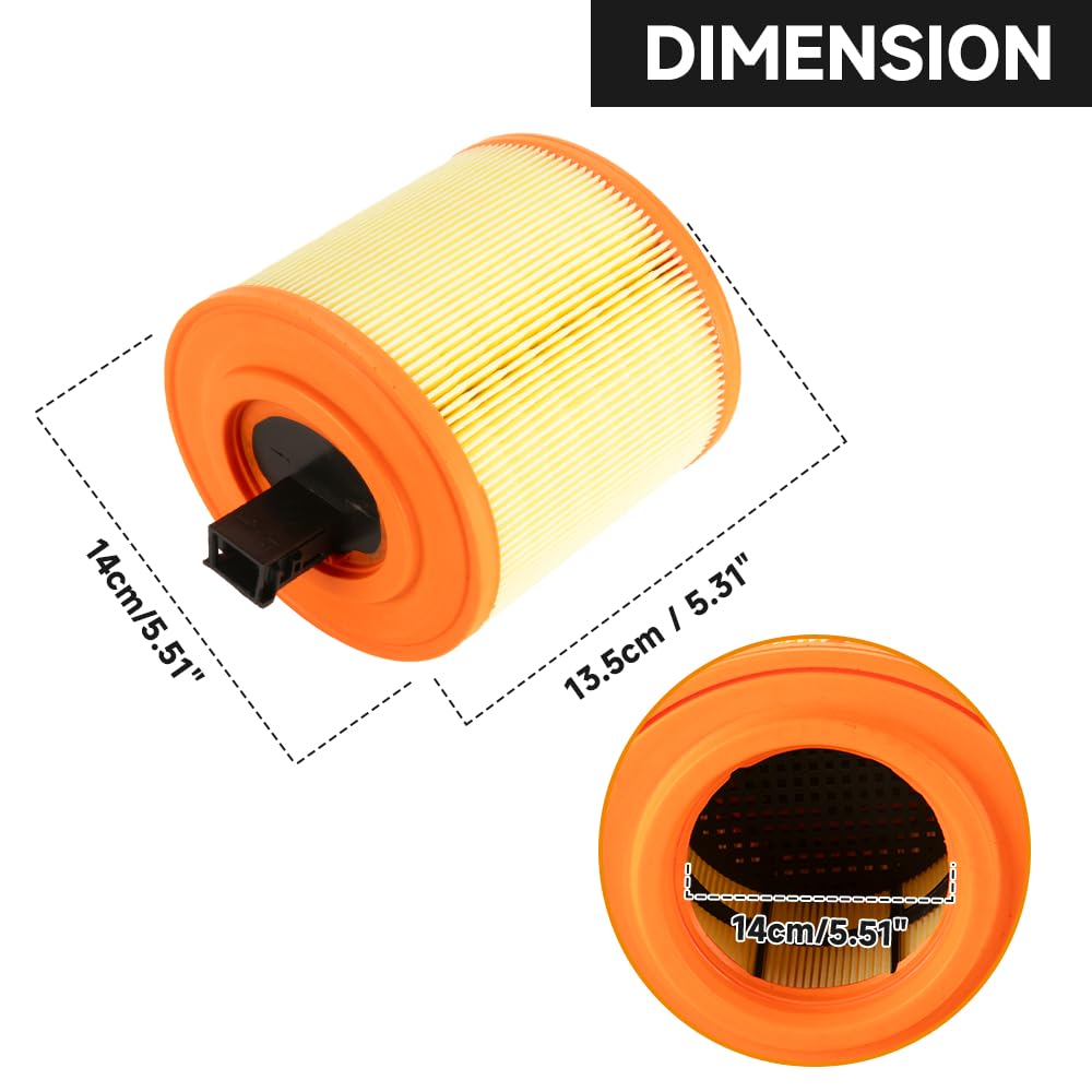 Car Engine Air Filter - Compatible for Chevrolet Cruze 1.4L L4 2016-2019 for Cadillac ATS V 3.6L V6 2016-2019 - Replace Part 133