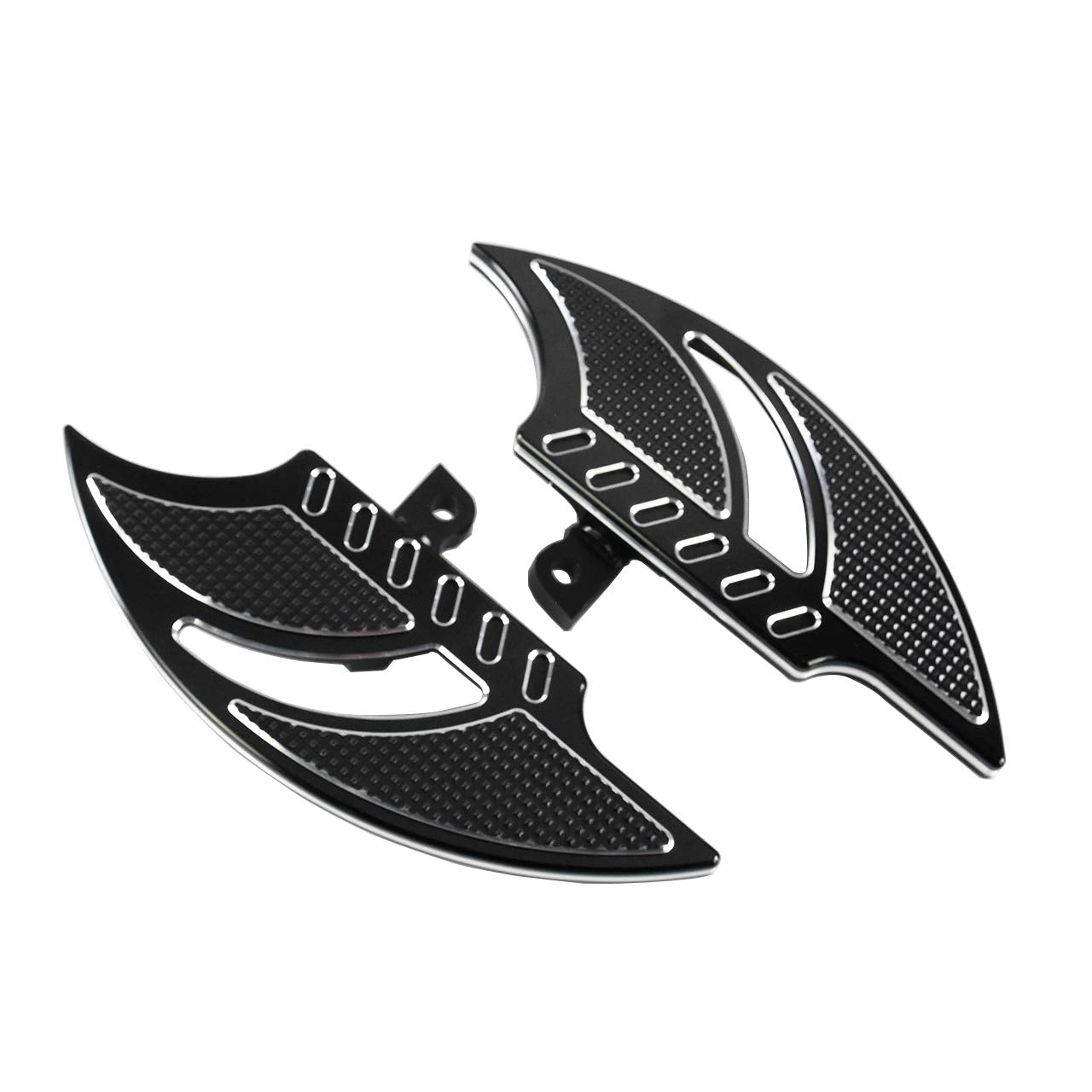 Hdbubalus Motorcycle Floorboards Aluminum Male Mount Foot Pegs Floor Board Black Fit For Harley Touring Electra Glide Road Glide Road King Dyna Sportster 1 Pair