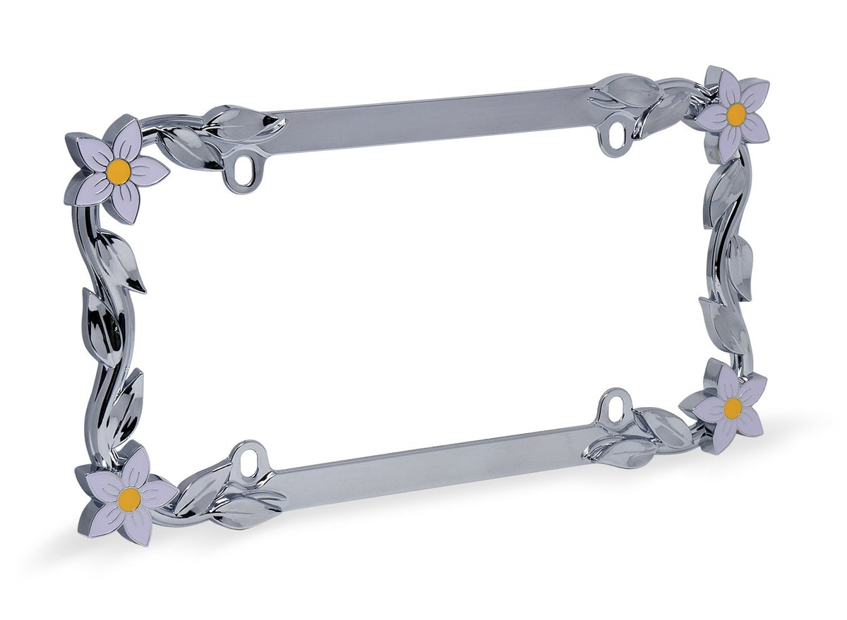 Cruiser Accessories 19130 License Plate Frame - Daisy, Chrome-Plated Metal WBCARB009AQS4IU