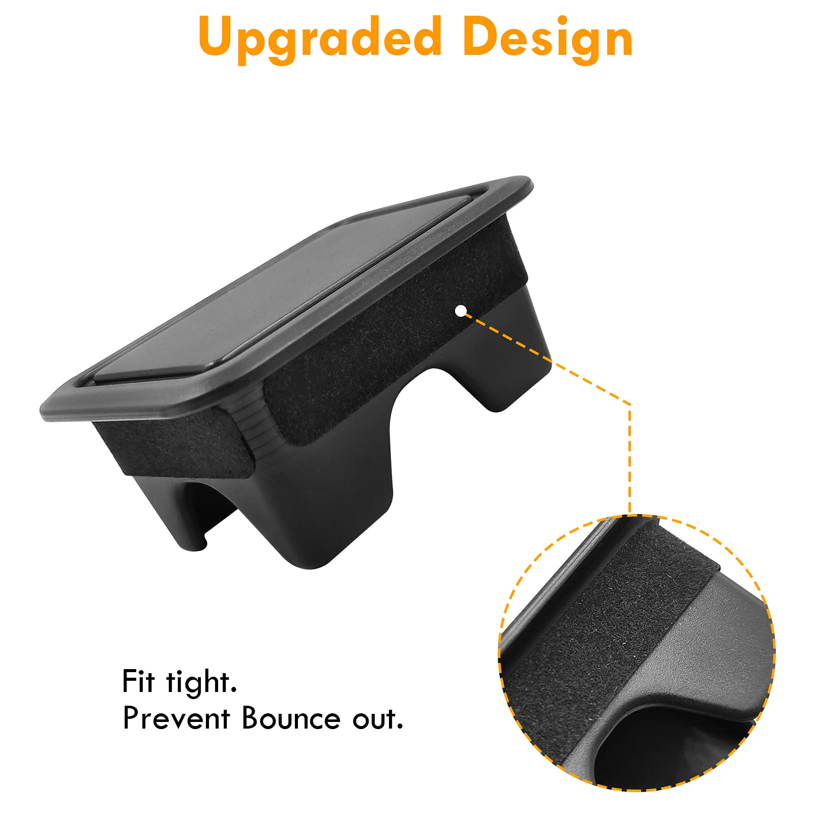 Moonlinks Ram 1500 Stake Pocket Covers, Rear Truck Bed Rail Stake Pocket Cover Compatible With Dodge Ram 2019-2024(Set Of 2)