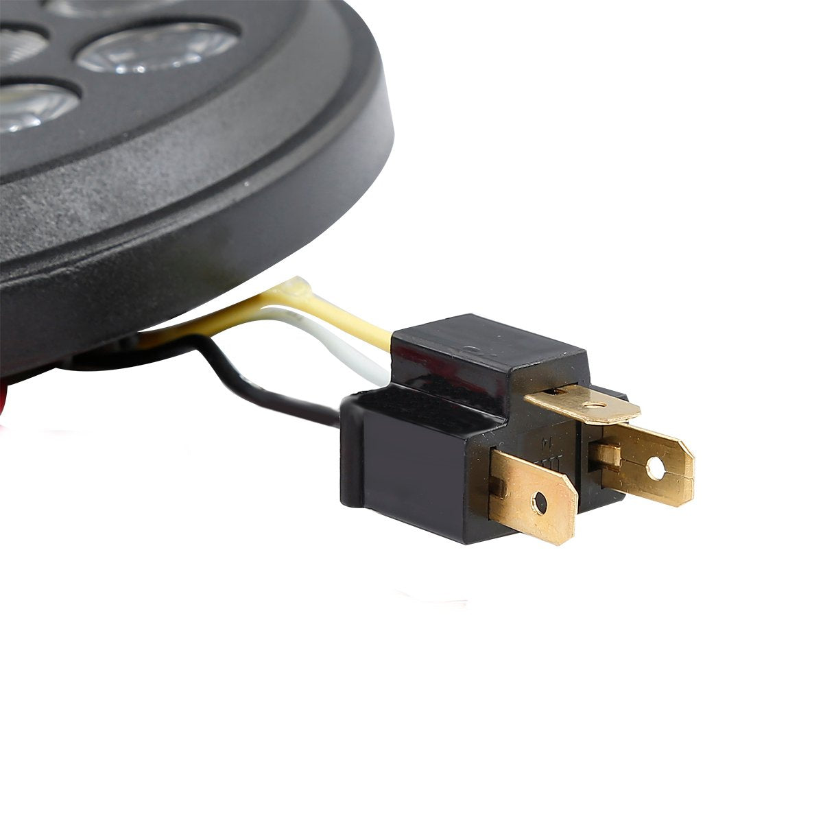 Eagle Lights 5.75 Inch Slim Line Multi Led Projection Headlight For Harley Davidson And Indian Headlight Buckets (Black)