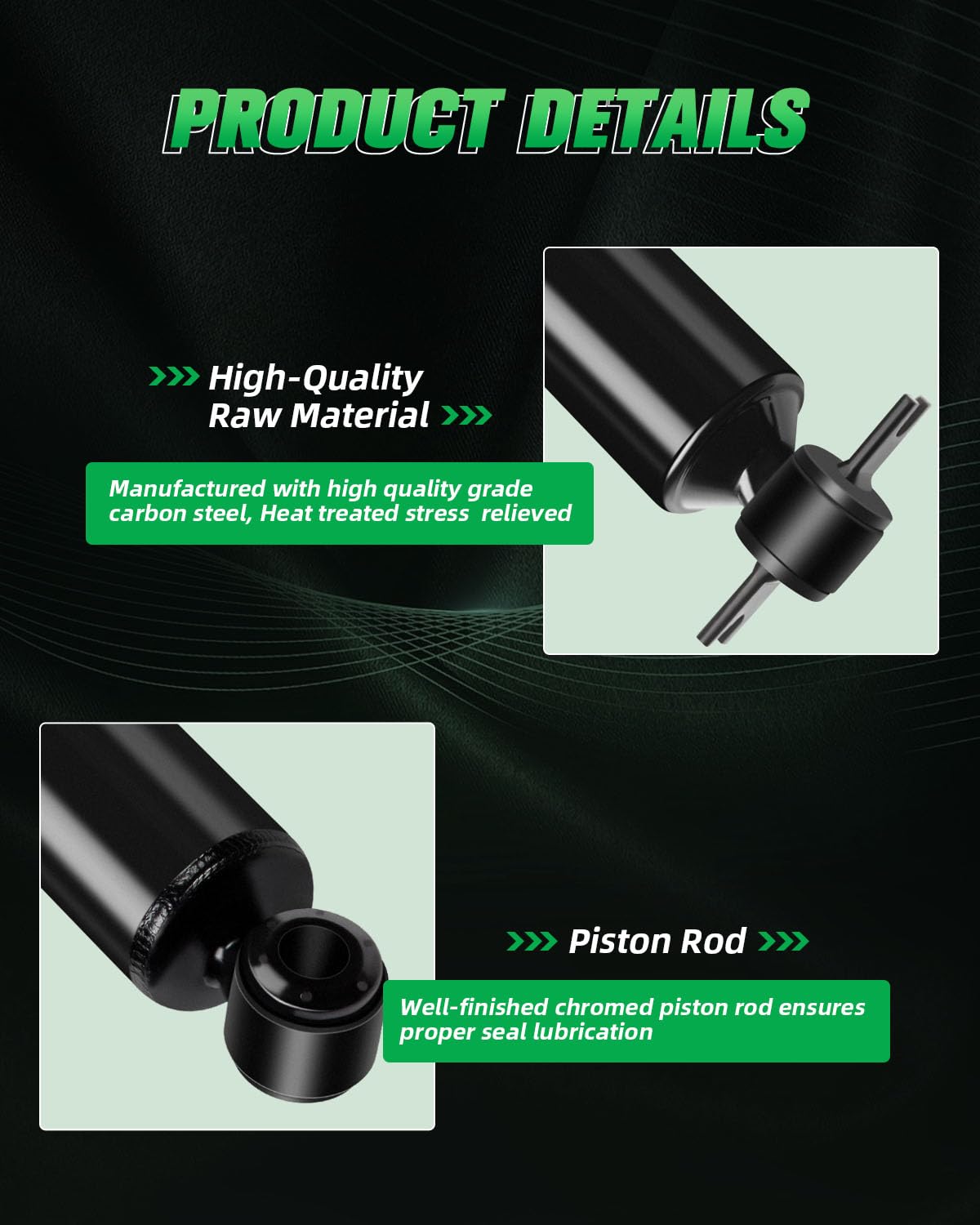 For Jeep Auto Shocks (Rear, 2Pcs), Scitoo Shocks Absorbers Assemblies Set Fit For 1984-2001 For Jeep Cherokee,1984 1985 1986 198