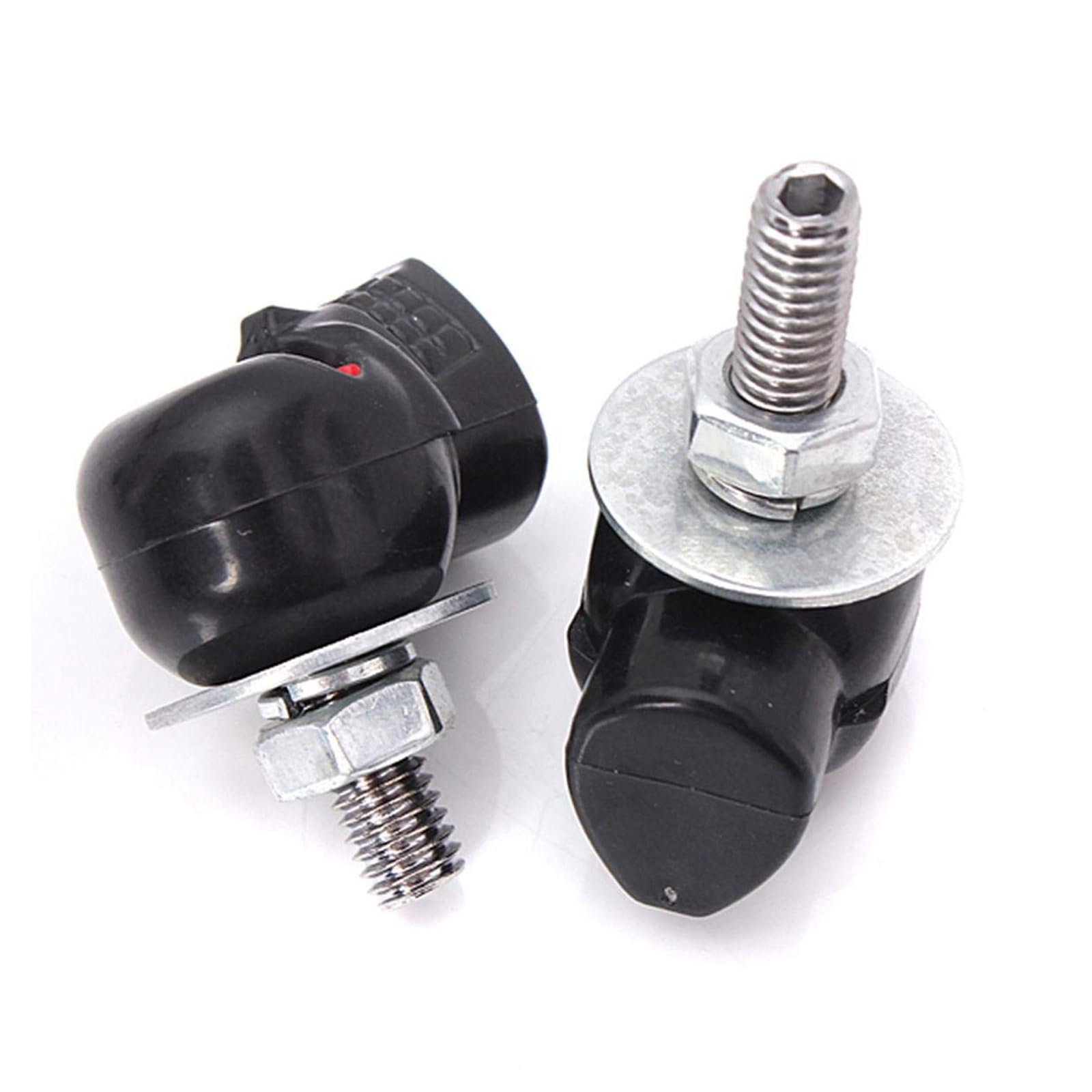 Venveal Skull License Plate Screws Universal Car Motorcycle License Plate Frame Bolts Fasteners 3D Skull Stainless Steel Windscreen Trim Cover Replacement Kit (Black, 4 Pack)