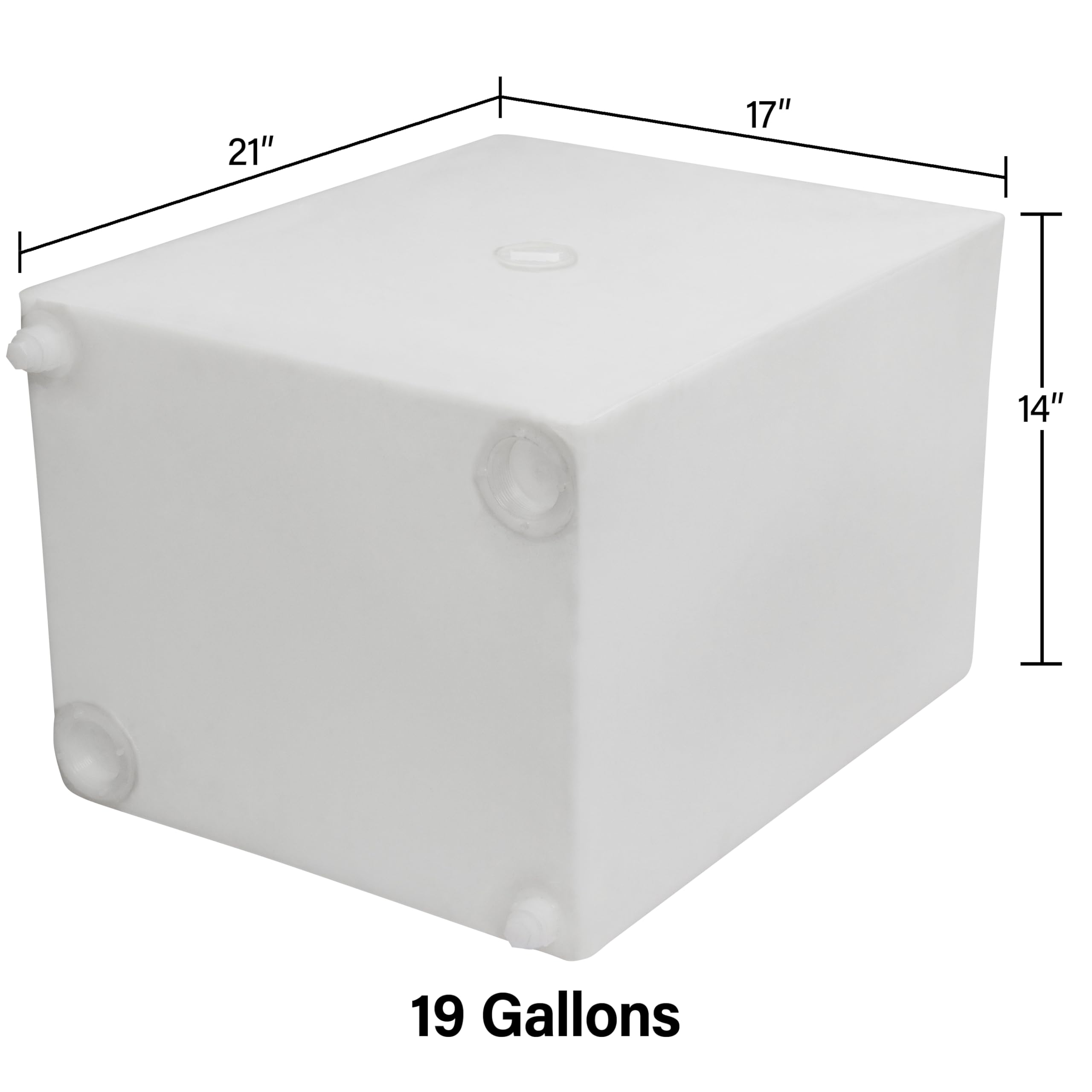 Ameri-Kart 20 Gallon RV Fresh Water Tank for Drinking and Potable Water, for Campers, Trailers, and RVs, WT-5546, 21-Inch x 17-I