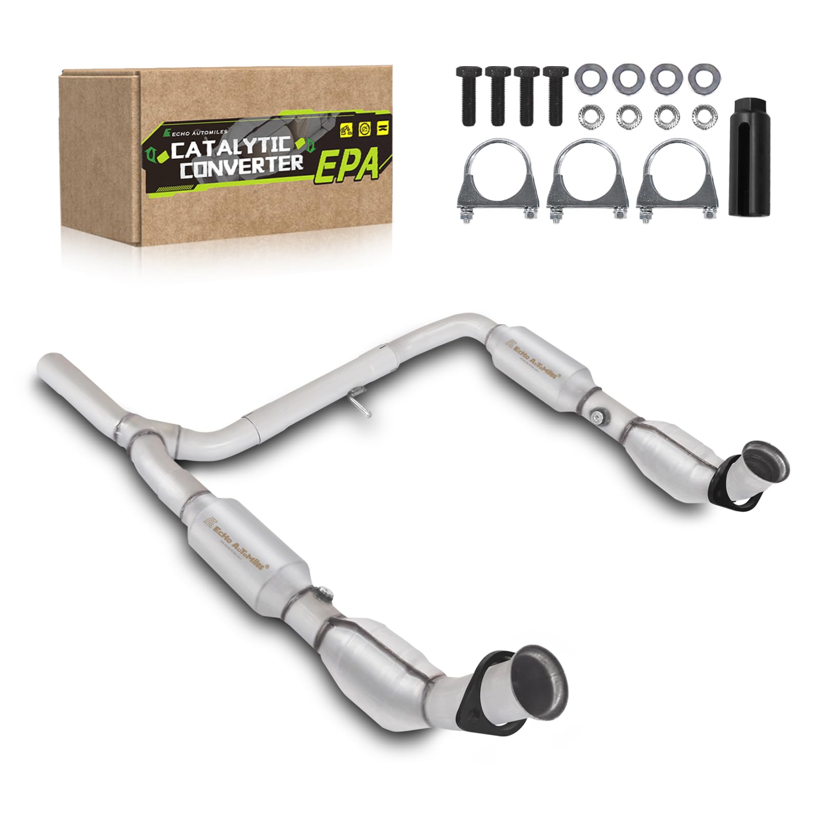 ECHO AUTOMILES Catalytic Converter Compatible with 2004 2005 2006 Ford F150 F-150, 2006 Lincoln Mark LT 5.4L V8 4WD Catalytic Co