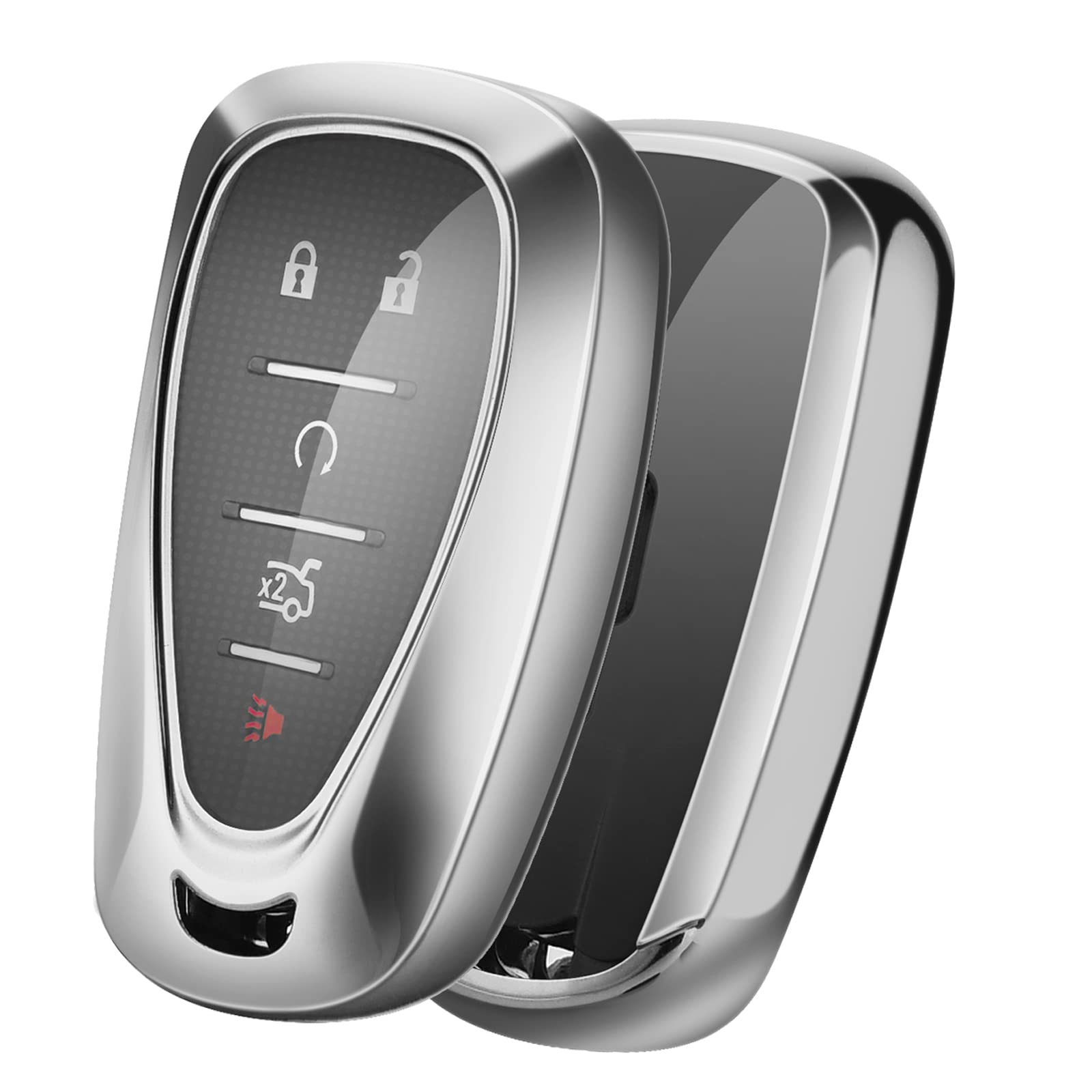 Elohei For Chevy Key Fob Cover Case Shell Cover Tpu Protector Holder For Chevrolet 2020 2019 2018 2017 2016 Chevy Malibu Camaro