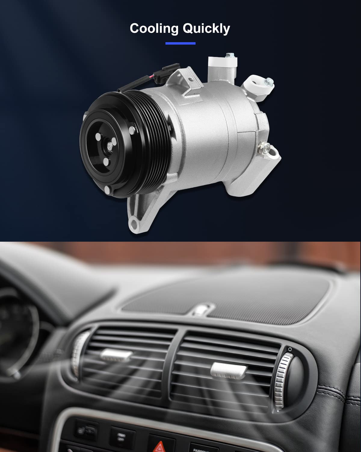 Eccpp A/C Compressor 2008-2015 Fit For Nissan Murano Maxima Quest Pathfinder For Infiniti Qx60 3.5L Air Conditioning Compressor