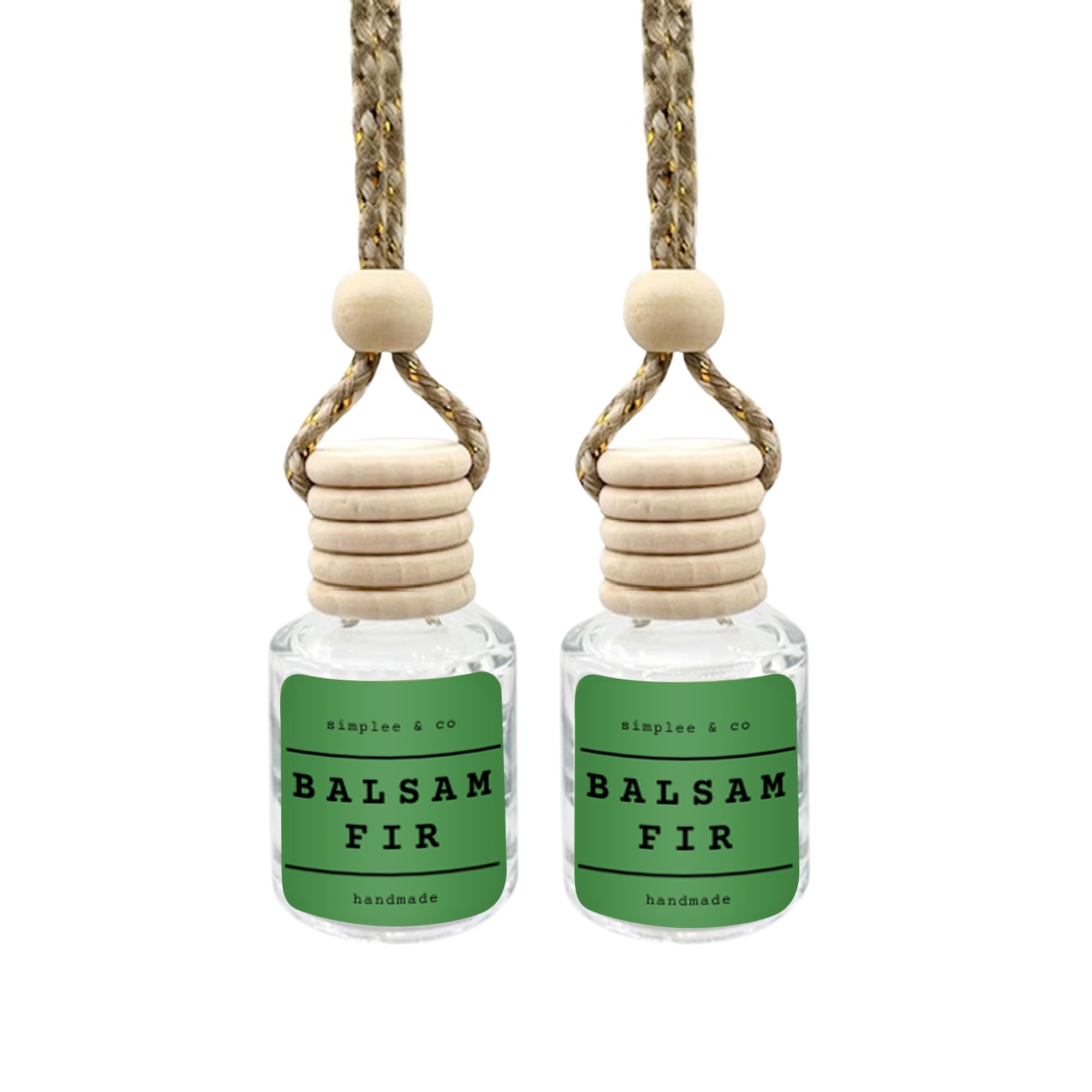 Balsam Fir Car Air Hanging Essential Oil, Car Air Freshener Diffuser, Long Lasting Essential Oils, Aromatherapy Vehicle Diffuser