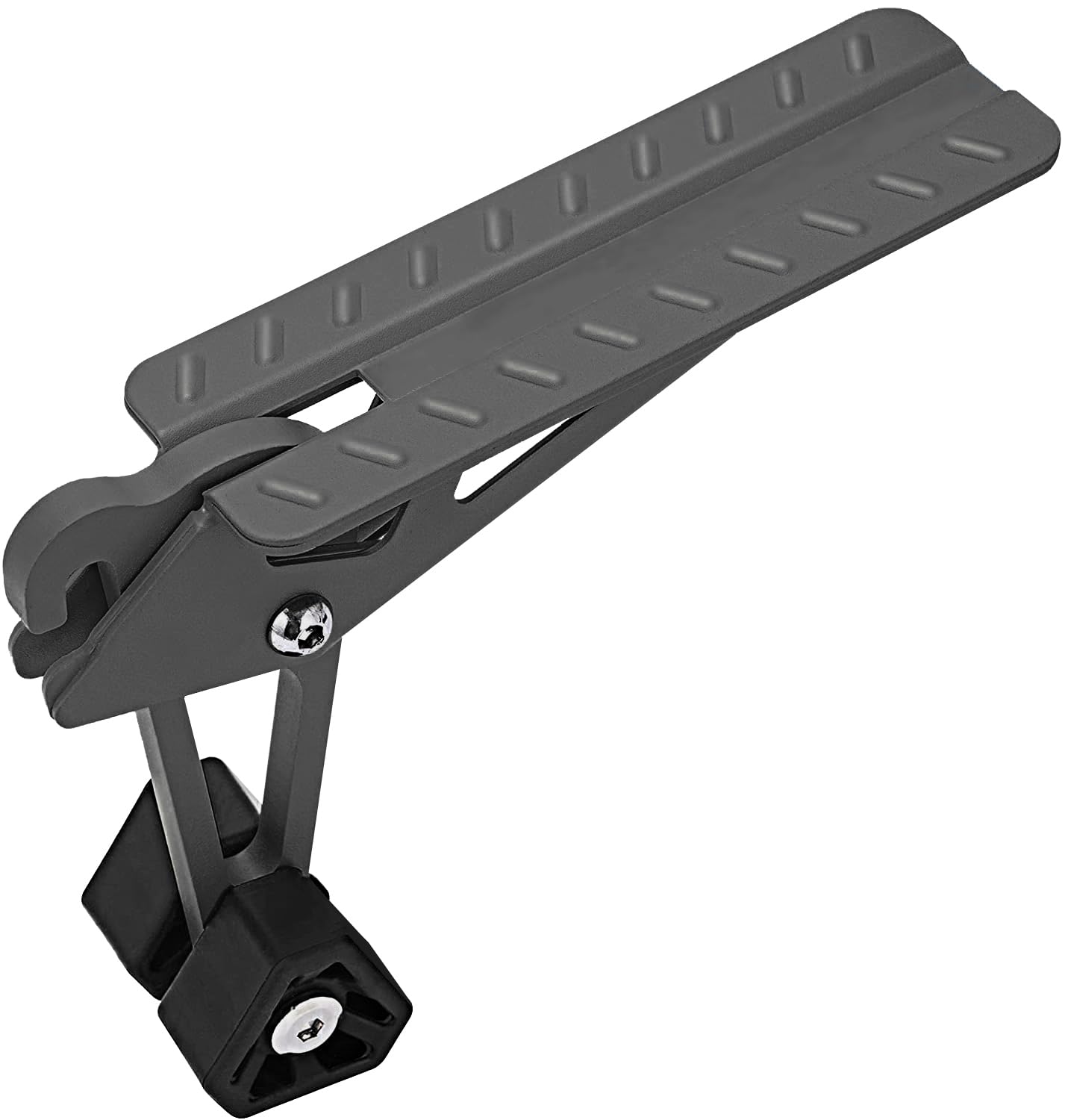 Tooenjoy Universal Fit Car Door Step, Foldable Roof Rack Door Step Up On Door Latch, Both Feet Stand Pedal Ladder, Easy Access To Rooftop For Most Car, Suv, Truck, Max Load 400 Lbs (Grey)