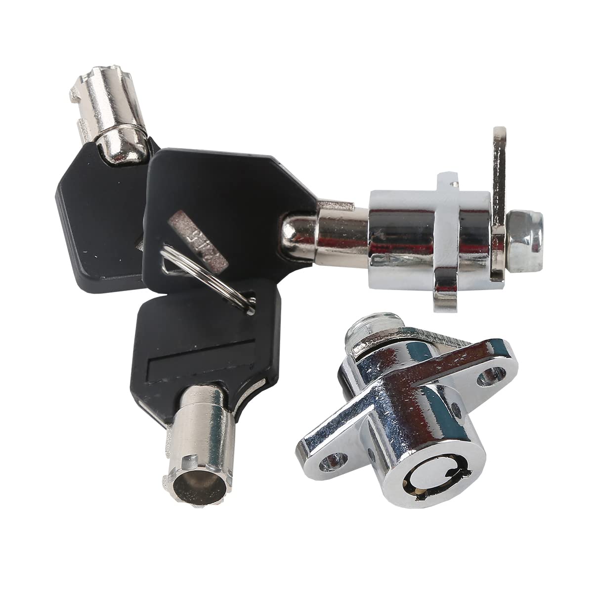 XFMT Motorcycles Black Hard Saddlebags Saddle Bags Lock with Key Compatible with Harley Davidson Road Glide King 1993-2013