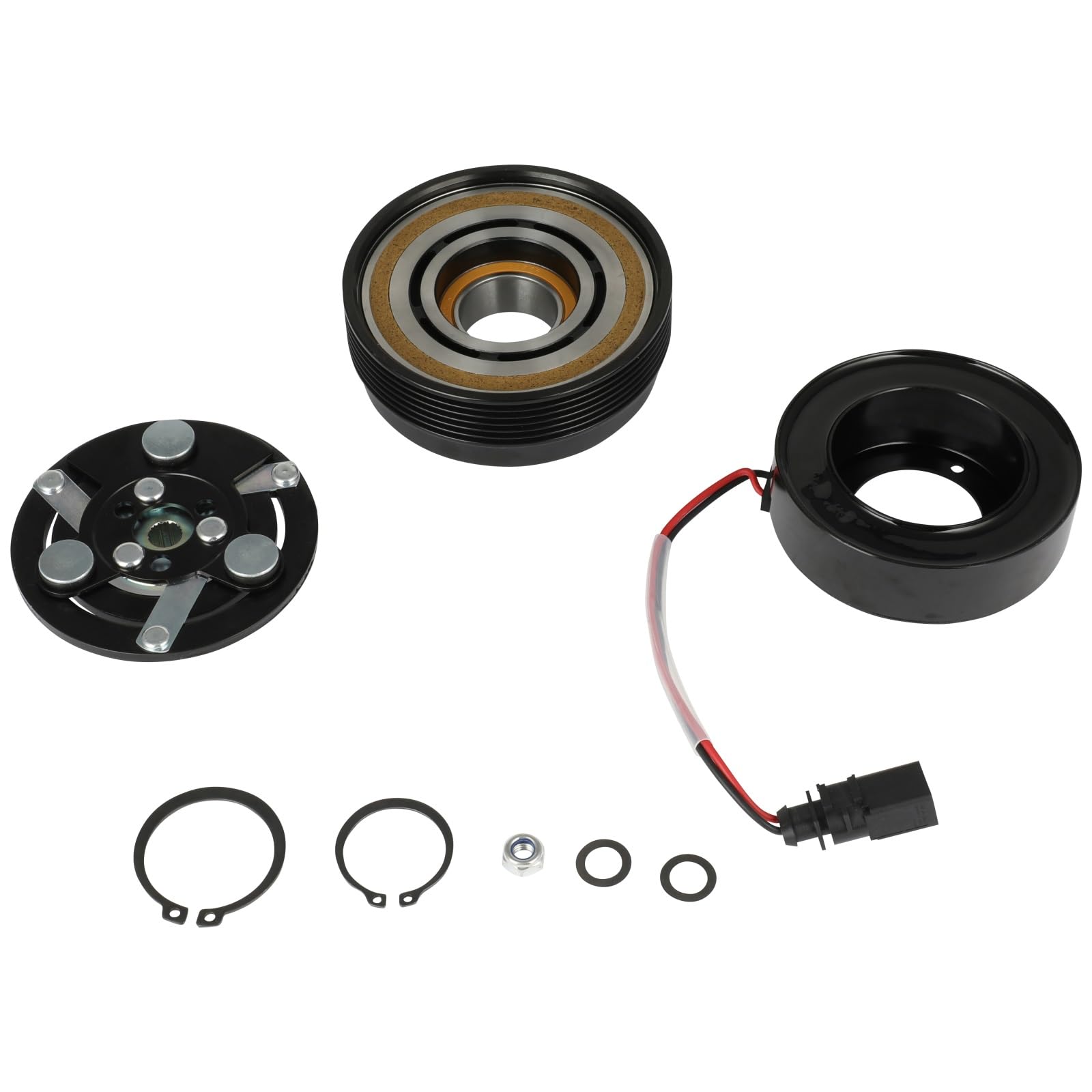 ECCPP A/C Compressor Clutch 2007-2013 Fit for Acura MDX ZDX 3.7L 2008-2017 Fit for Honda Odyssey Pilot 3.5L AC Clutch