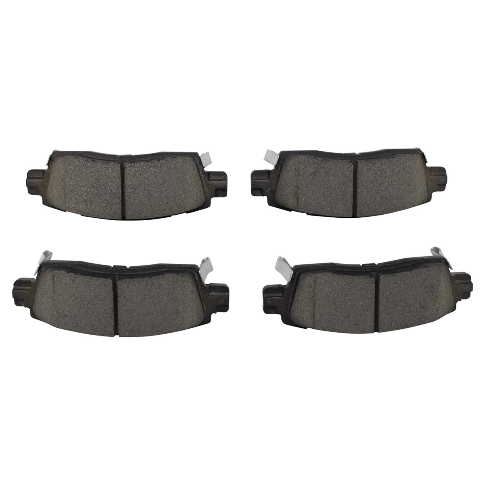 TRQ Rear Posi Ceramic Brake Pad Kit Set for 9-7X / Acadia/Acadia Limited/Ascender/Bravada/Enclave/Envoy/Envoy XL/Envoy XUV/Outlo