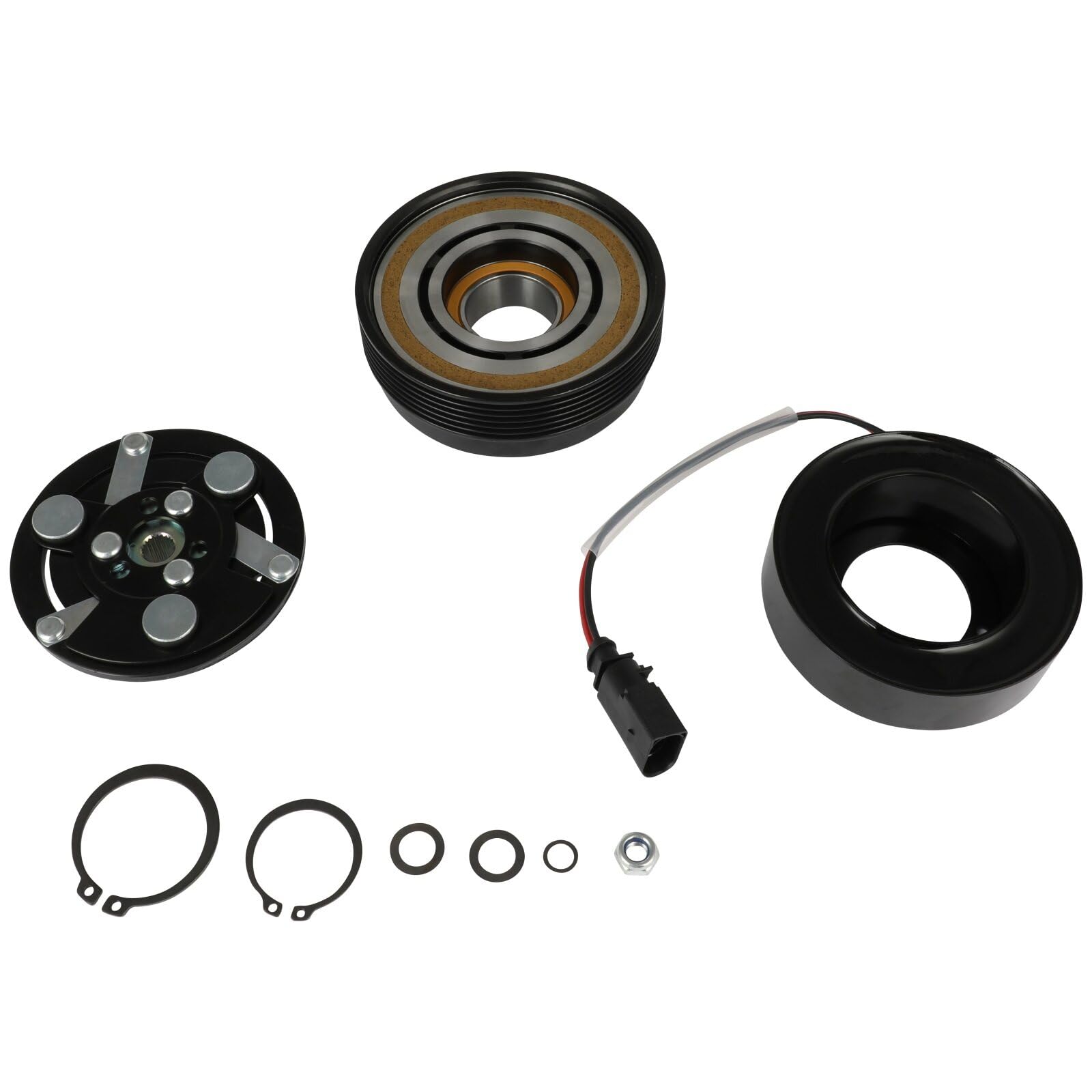 SCITOO AC Compressor Clutch for 1998-2006 for A-udi TT Quattro for Volkswagen for Beetle for Golf for Jetta 1.8L 1.9L 2.0L 2.8L 