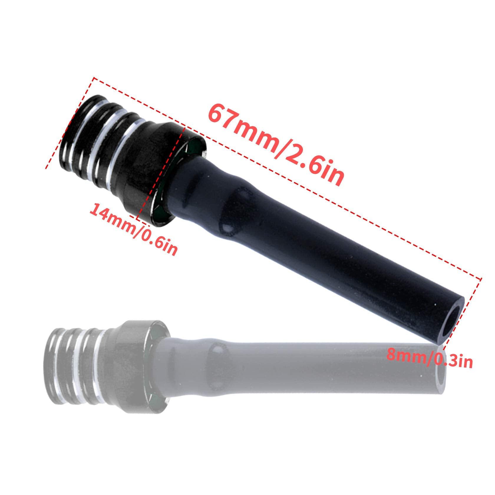 Mwmnun Breather Hose Gas Fuel Tank Cap Vent Hose Tube Cnc Universal Compatible With Atv Quad Crf Yzf Rmz Klx Drz Pit Dirt Bike Motorcycle Aluminum Fuel 6Pcs