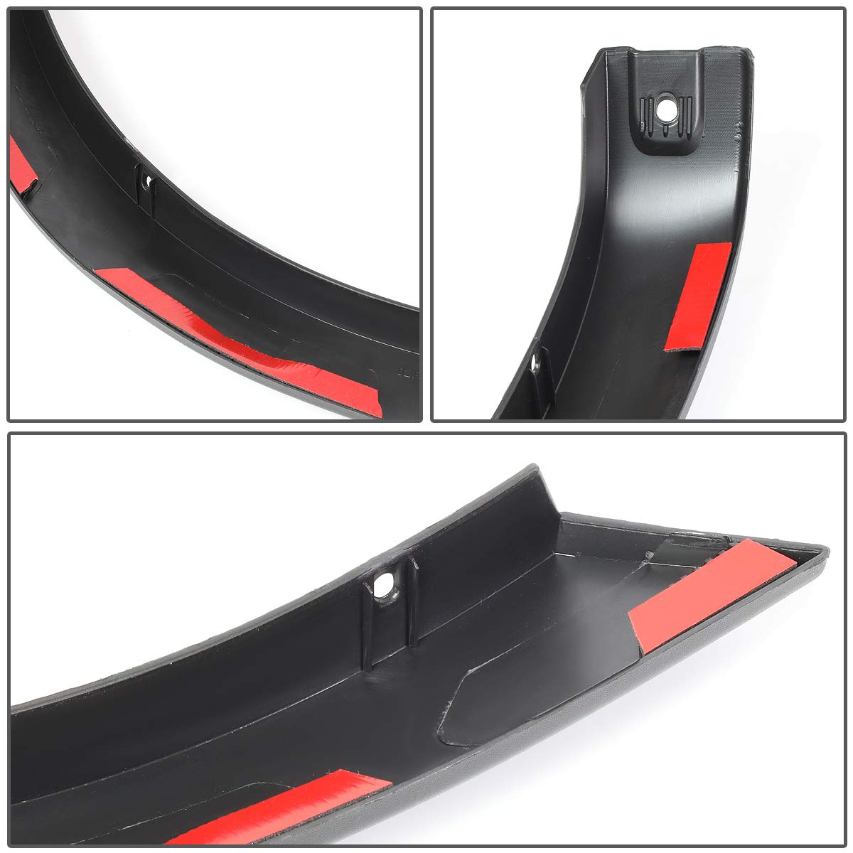 Auto Dynasty 4Pcs Factory Style Wheel Fender Flares Cover Kit Compatible with Ford F-150 Side Lincoln Mark LT 5.5Ft 6.5Ft 8Ft Be