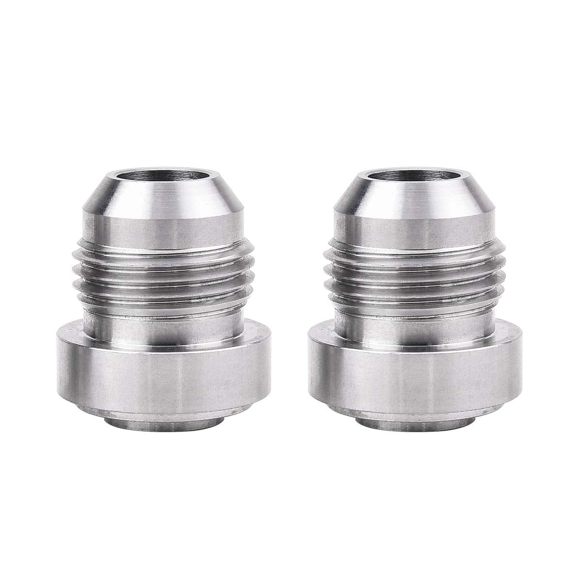 Evil Energy Male 8An Weld On Bung Fitting Stainless Steel 2Pcs