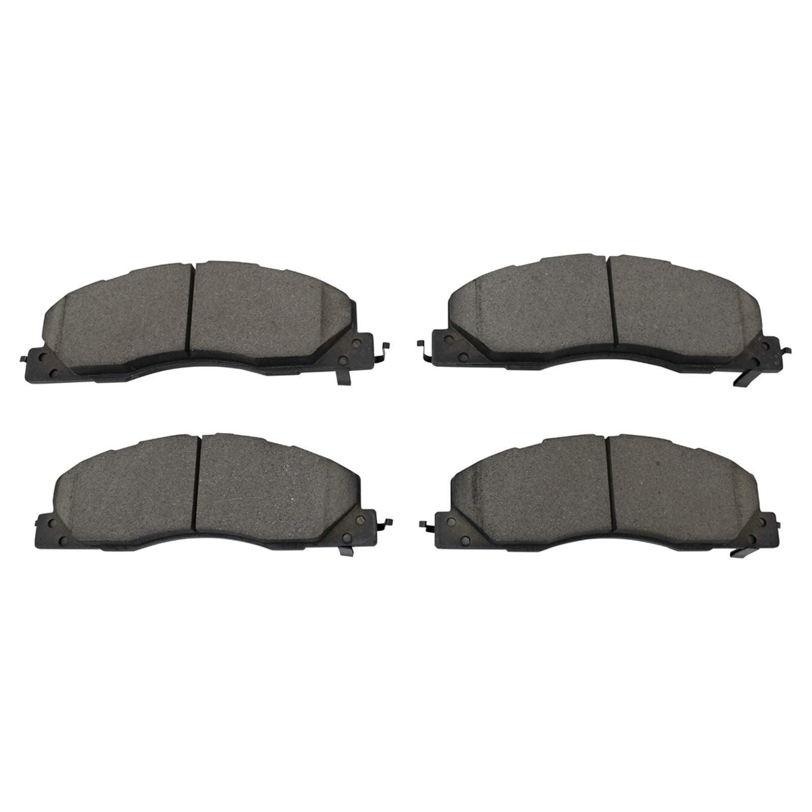 TRQ Front Brake Pads Ceramic Compatible with 2009-2010 Dodge Ram 2500 3500 2012 Ram 1500 2011-2018 2500 3500