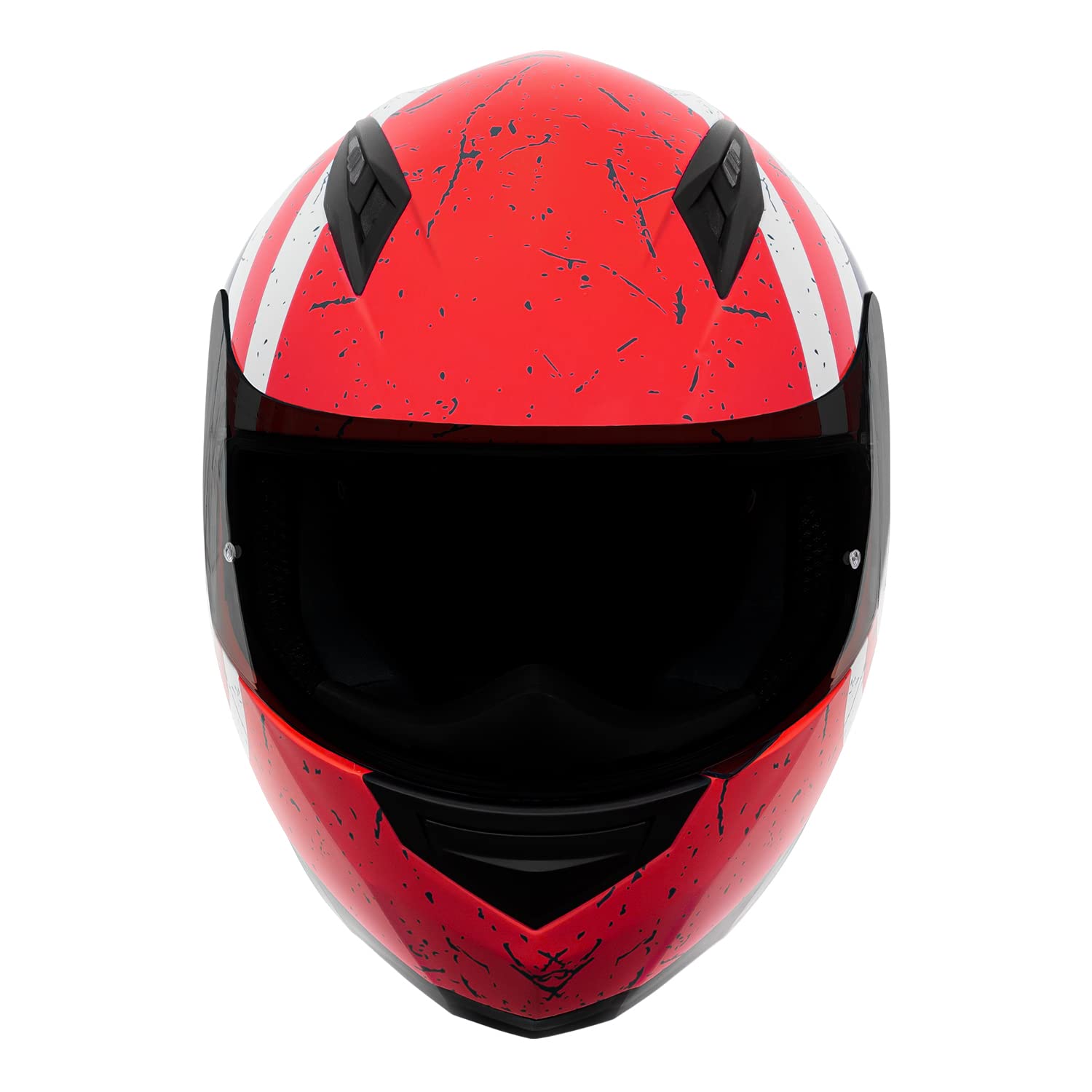 Vcan Vx Lightweight Full Face Motorcycle Street Bike Helmet With Extra Tinted Visor Dot Approved (Rebel Star, Medium)
