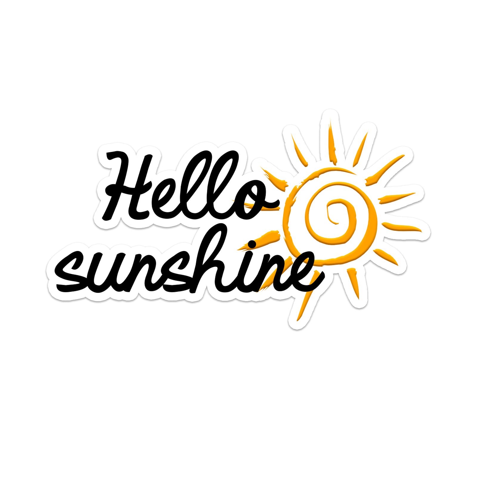 Hello Sunshine Laptop Trackpad Sticker 2.5'' Tall X 4'' Wide